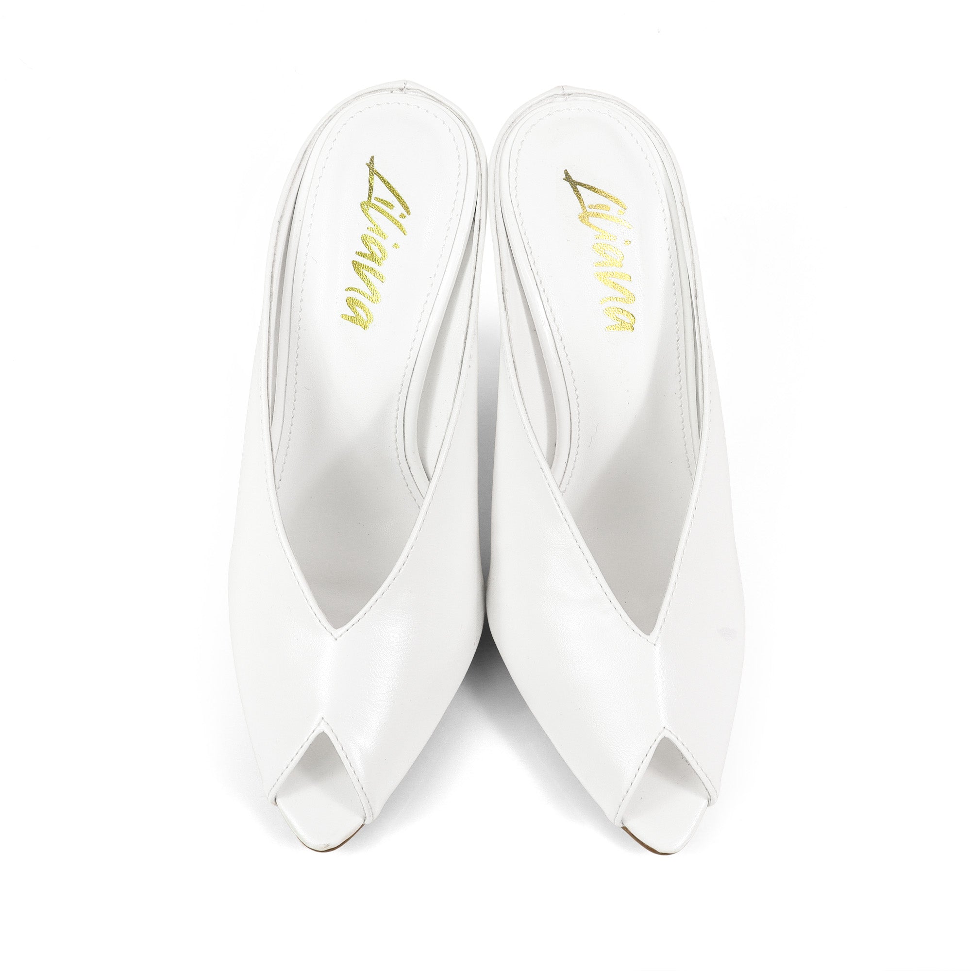 MILAN-1 PEEP TOE ANKLE STRAP HEEL WHIT