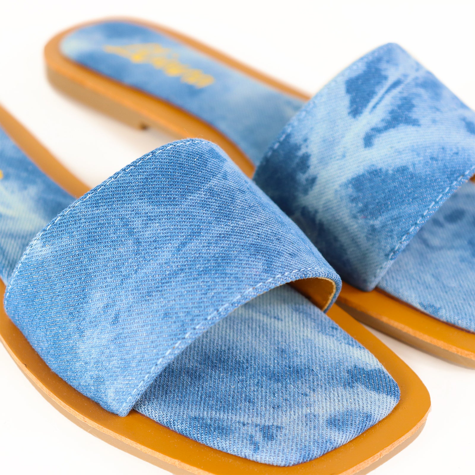 MINDEE-2 SLIDE WITH COMFY DETAIL ON SOLE-DENIM