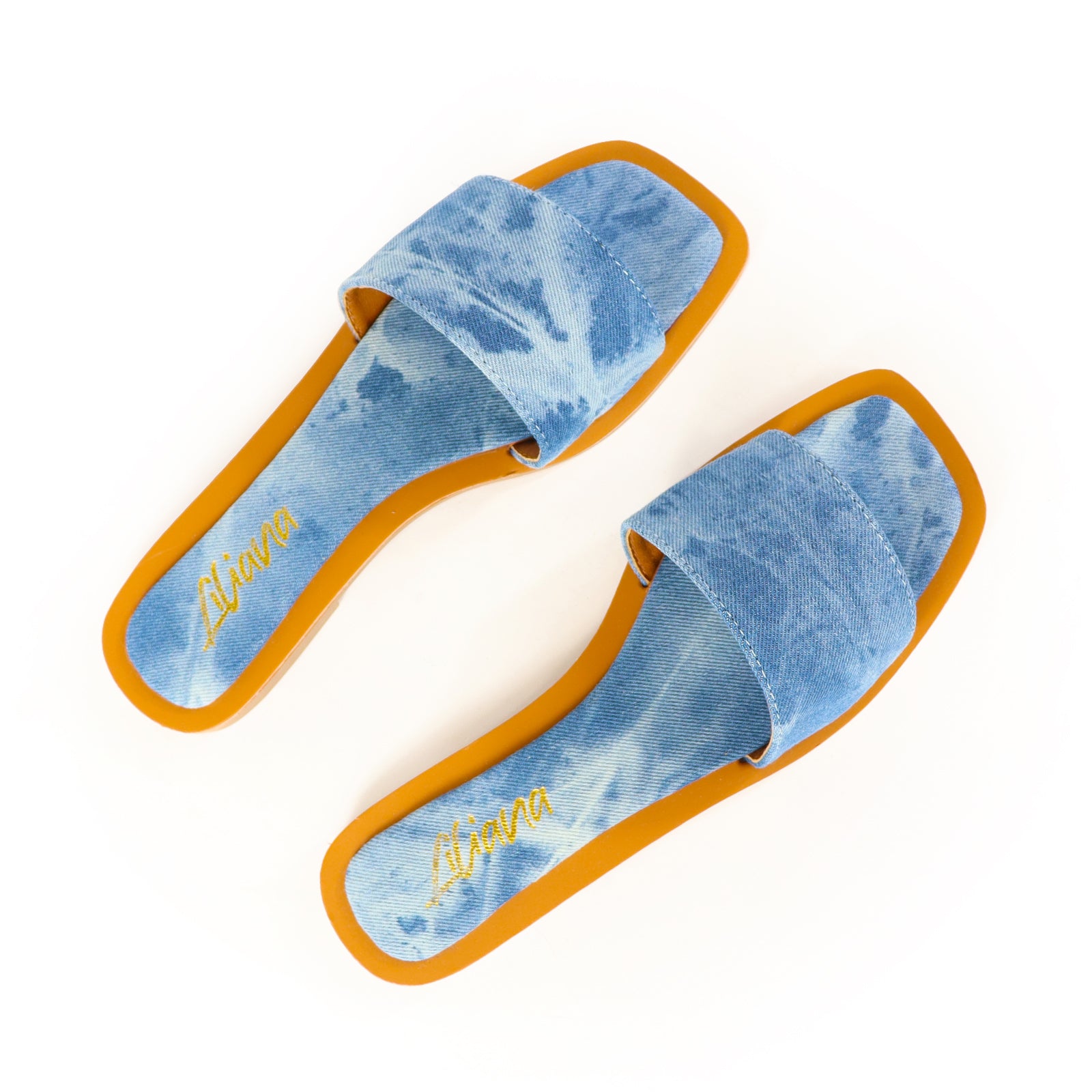 MINDEE-2 SLIDE WITH COMFY DETAIL ON SOLE-DENIM