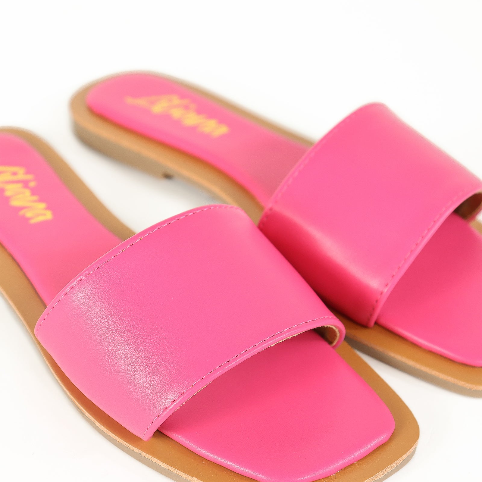 MINDEE-2 SLIDE WITH COMFY DETAIL ON SOLE-FUCHSIA