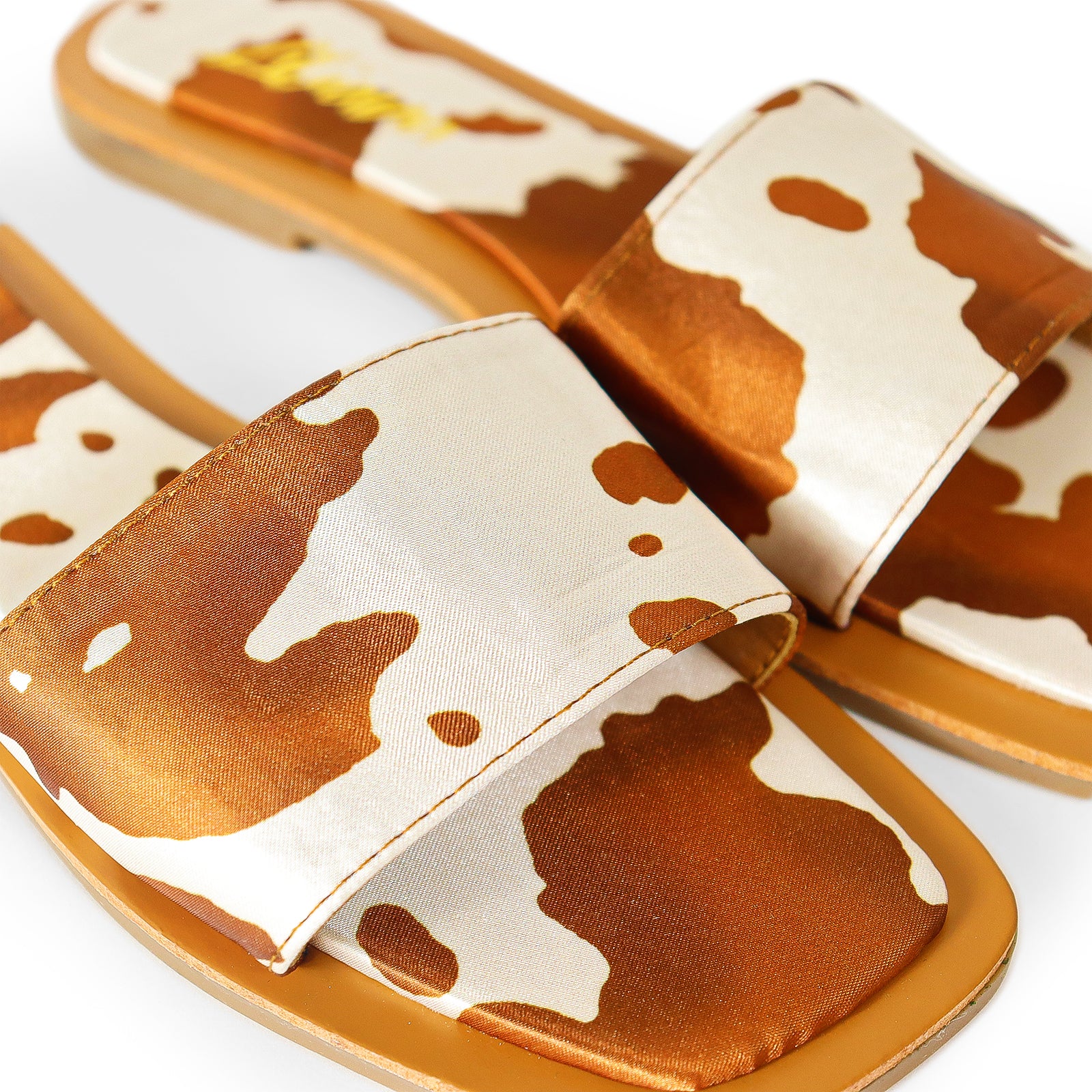MINDEE-2 SLIDE WITH COMFY DETAIL ON SOLE-TAN COW