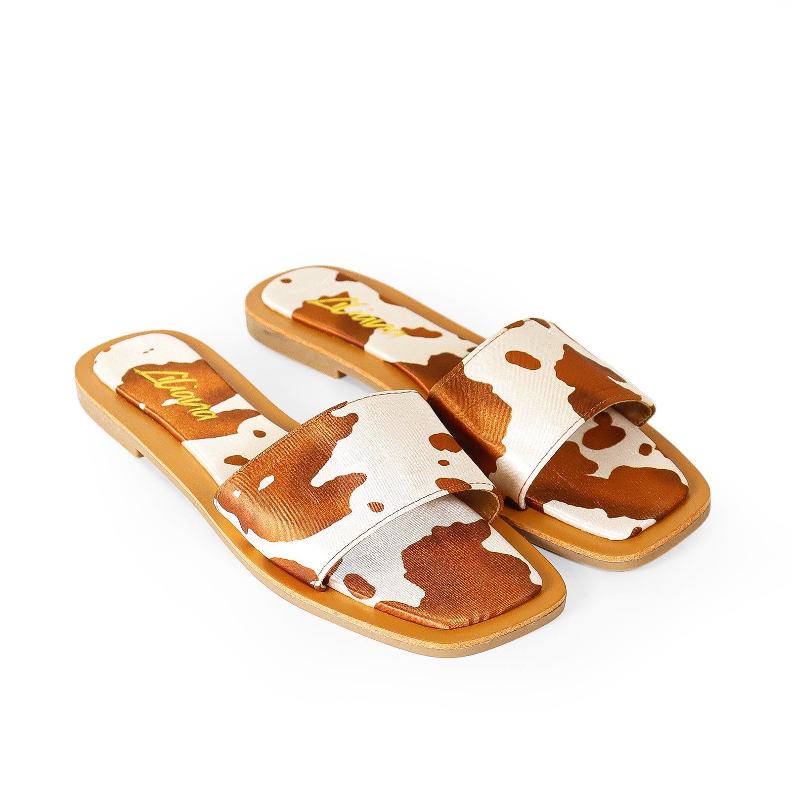 MINDEE-2 SLIDE WITH COMFY DETAIL ON SOLE-TAN COW