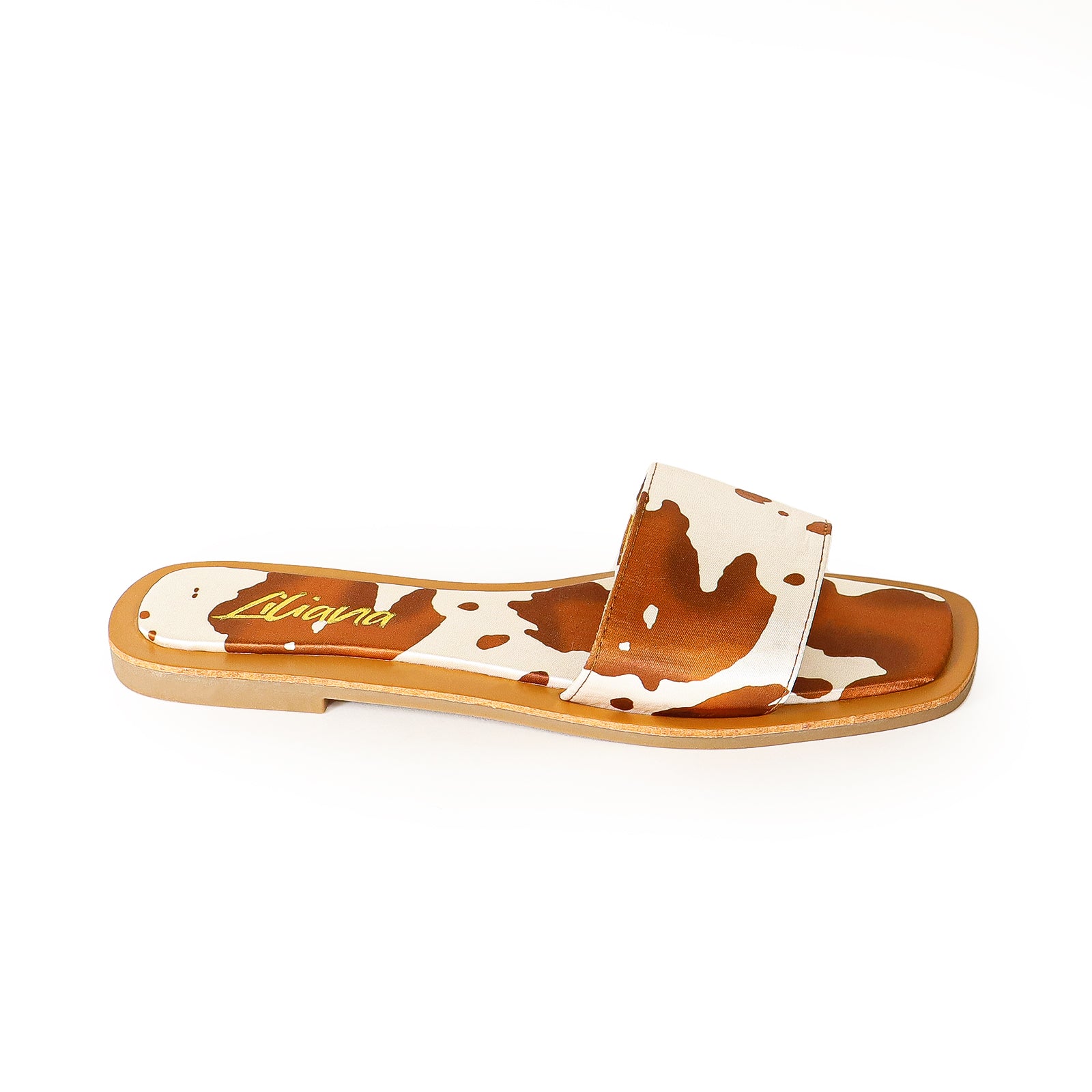 MINDEE-2 SLIDE WITH COMFY DETAIL ON SOLE-TAN COW