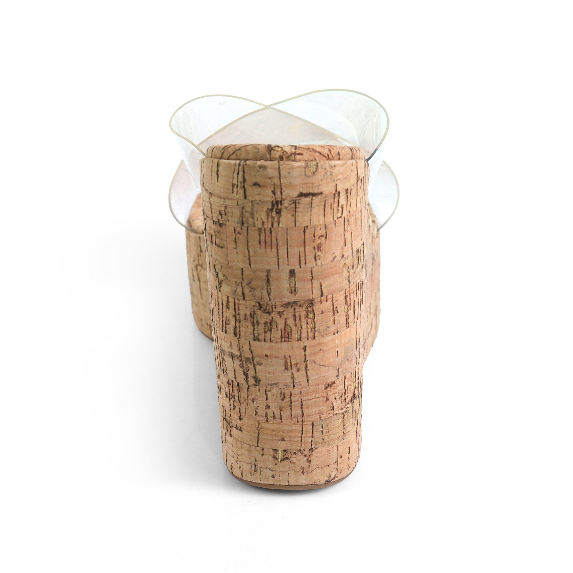 MIO-2 CRISS CROSS CORK WEDGE CLEAR
