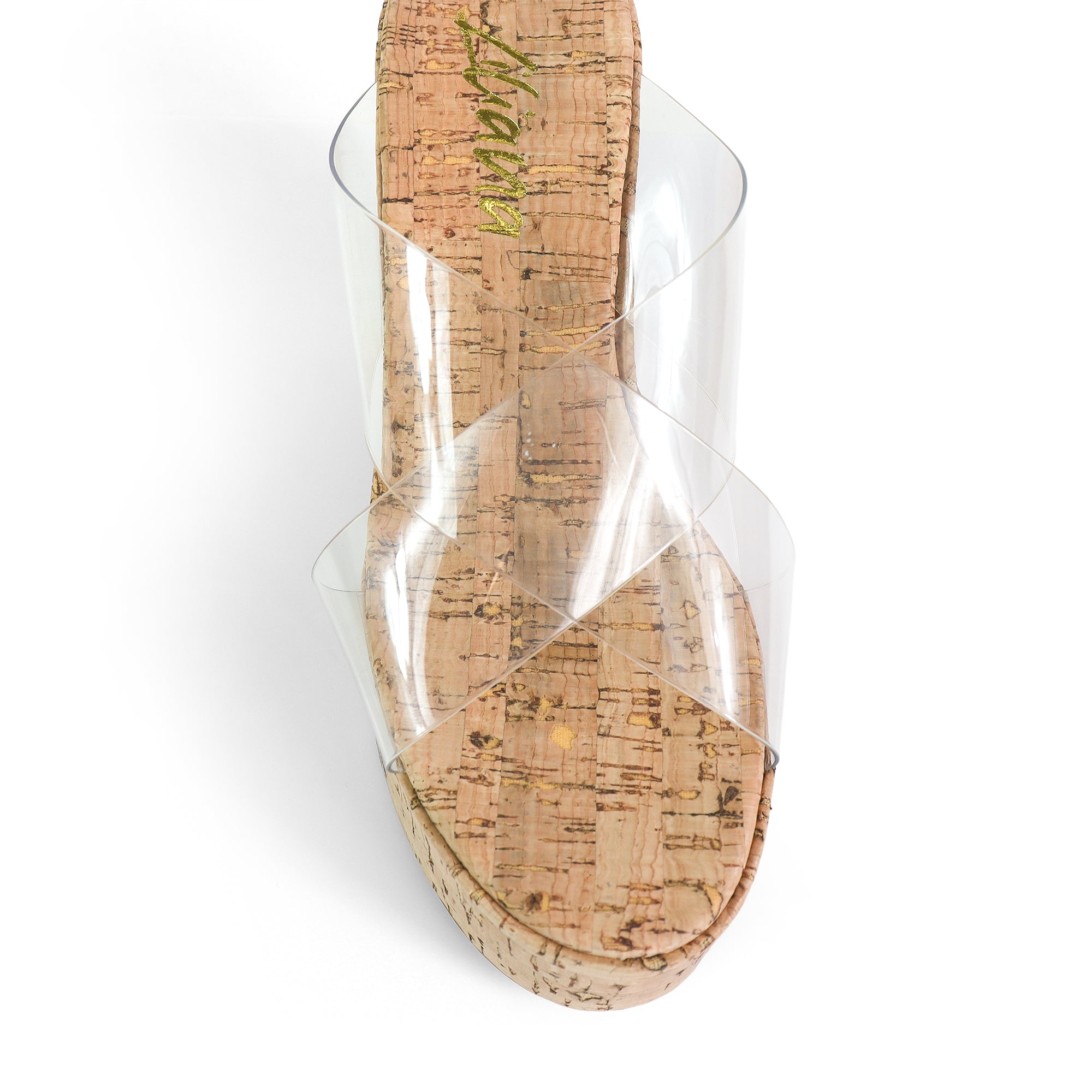 MIO-2 CRISS CROSS CORK WEDGE CLEAR
