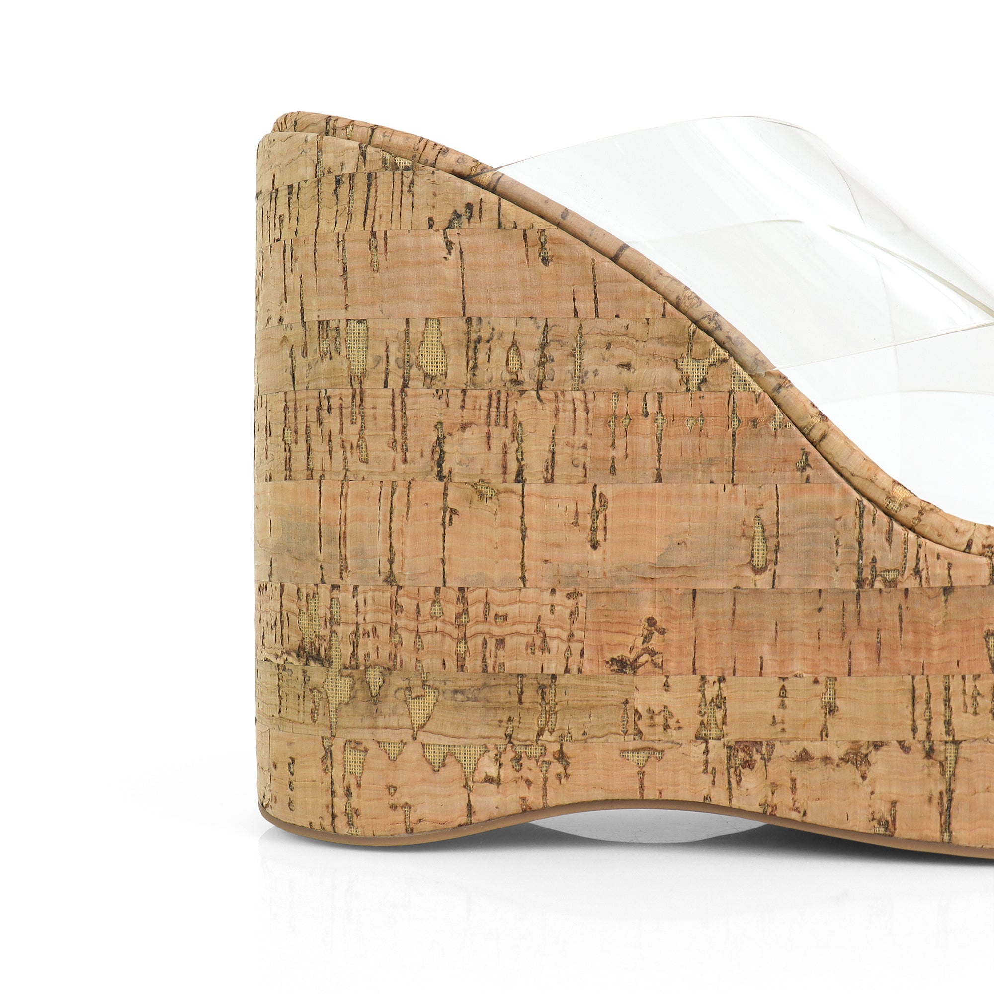 MIO-2 CRISS CROSS CORK WEDGE CLEAR
