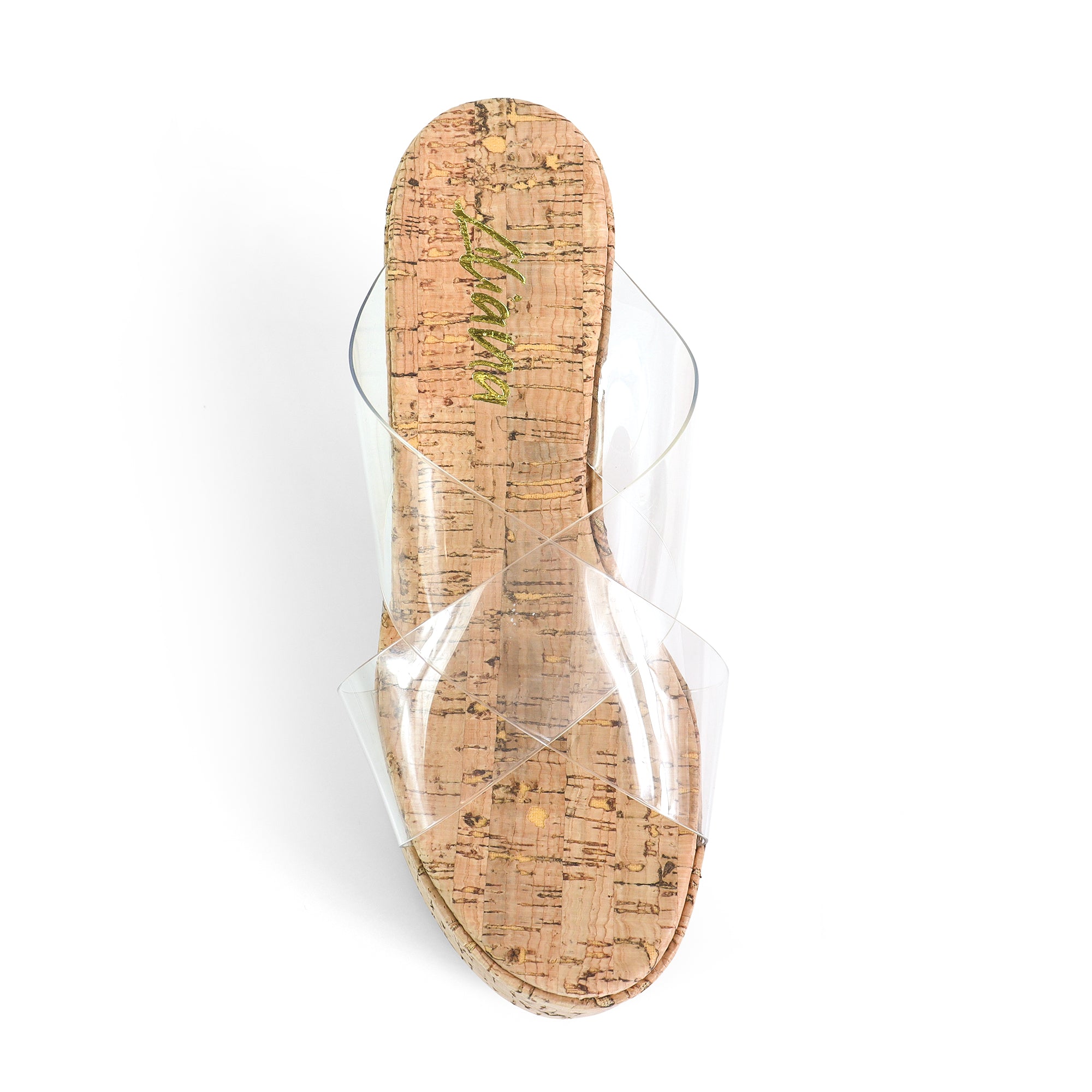 MIO-2 CRISS CROSS CORK WEDGE CLEAR