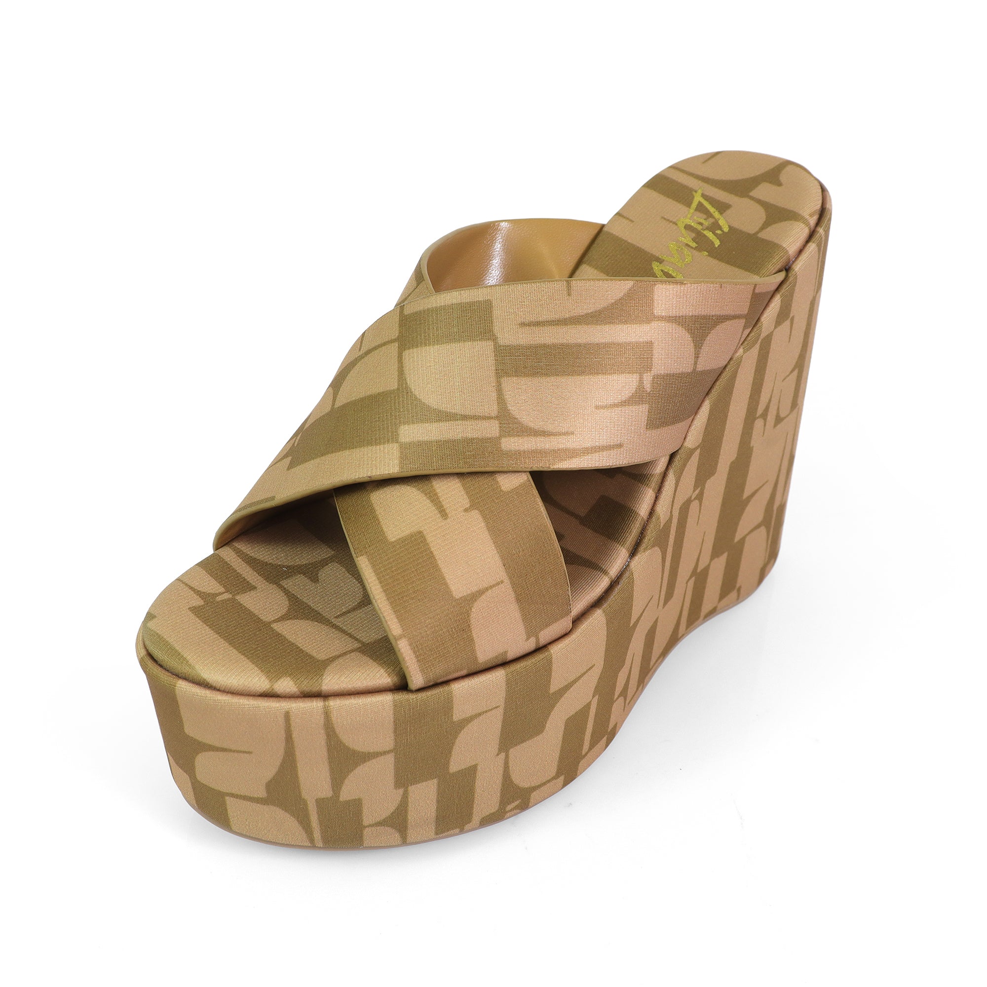 MIO-2 CRISS CROSS CORK WEDGE TAN MULTIPLE