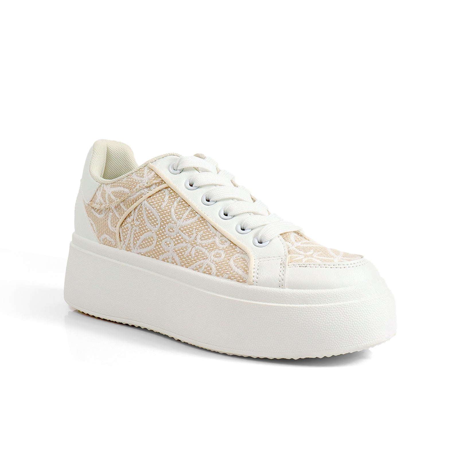 MIRAGE-2 THICK SOLE RETRO MATEL EFFECT SNEAKER MONOGRAM