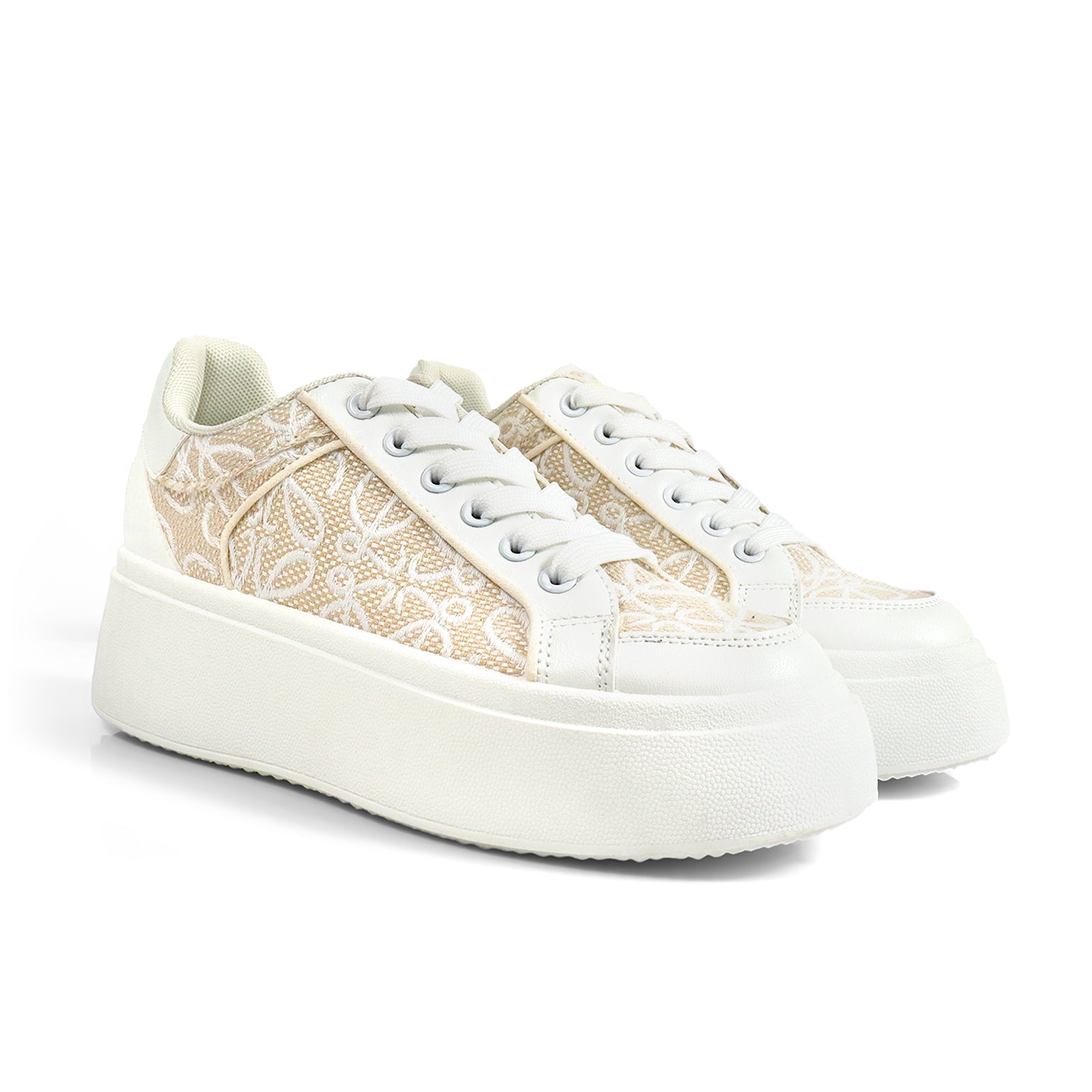 MIRAGE-2 THICK SOLE RETRO MATEL EFFECT SNEAKER MONOGRAM