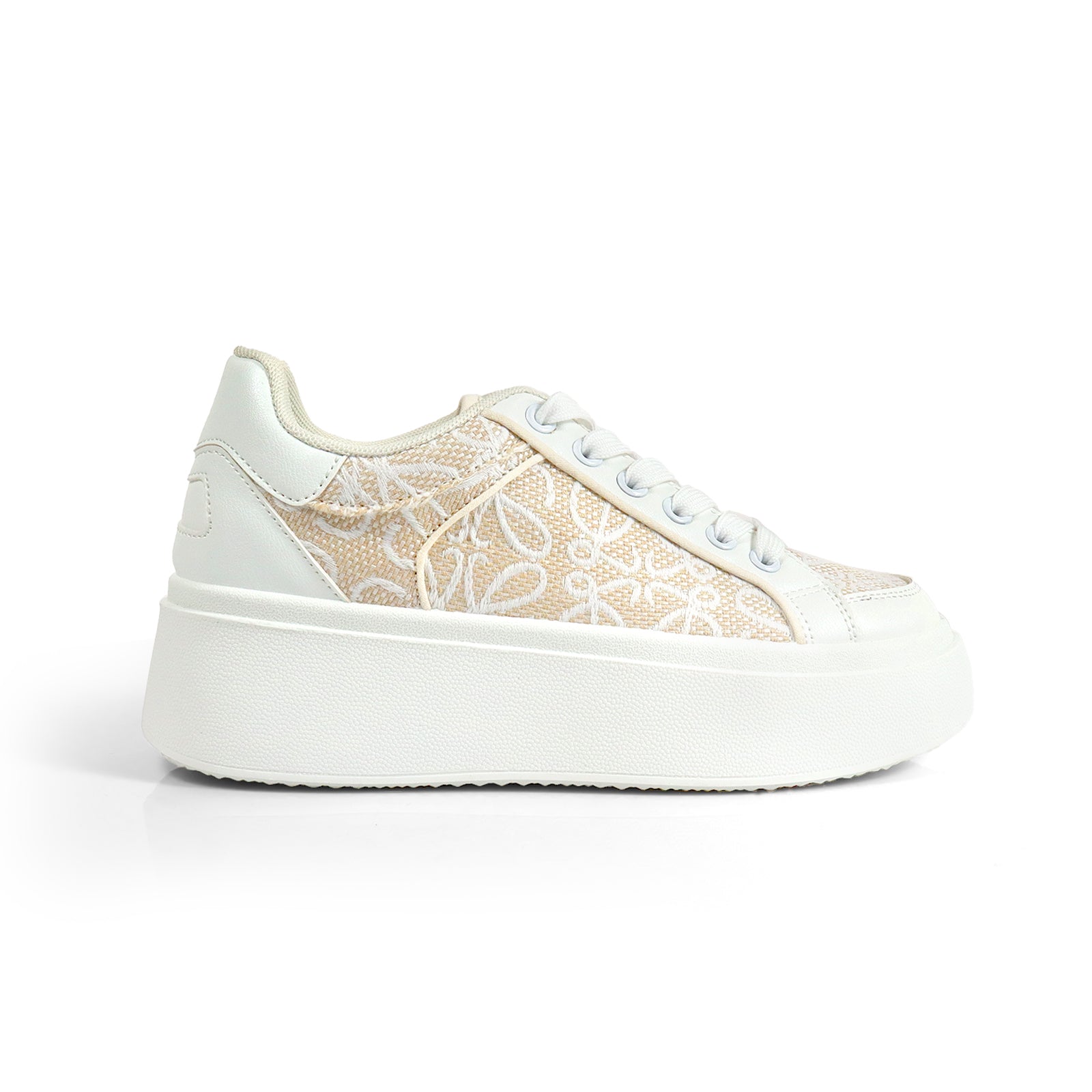MIRAGE-2 THICK SOLE RETRO MATEL EFFECT SNEAKER MONOGRAM