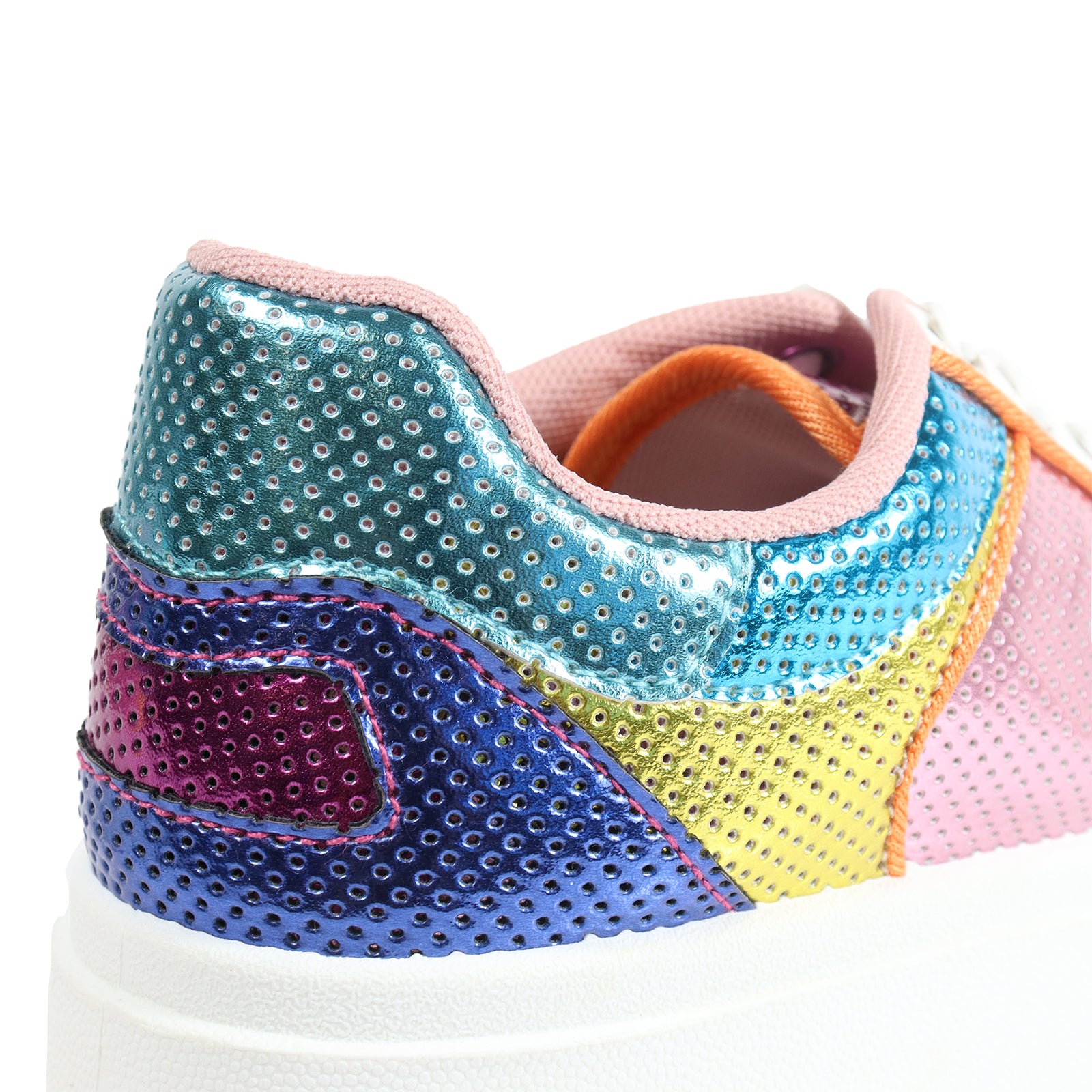 MIRAGE-2 THICK SOLE RETRO MATEL EFFECT SNEAKER RAINBOW