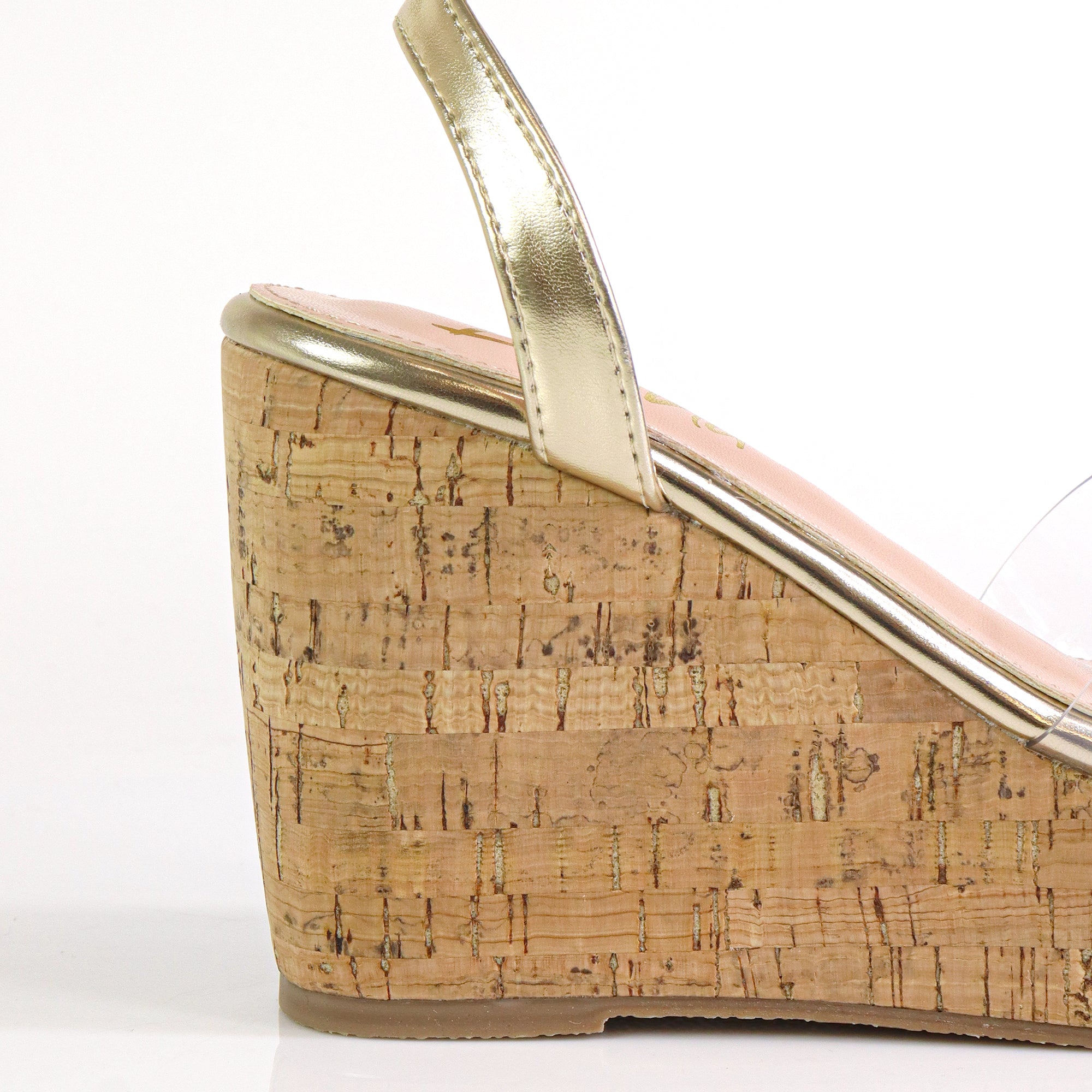 MISA-1 ESPADRILLE ANKLE STRAP SANDAL W/ ESPADRILLE WEDGE CLEAR