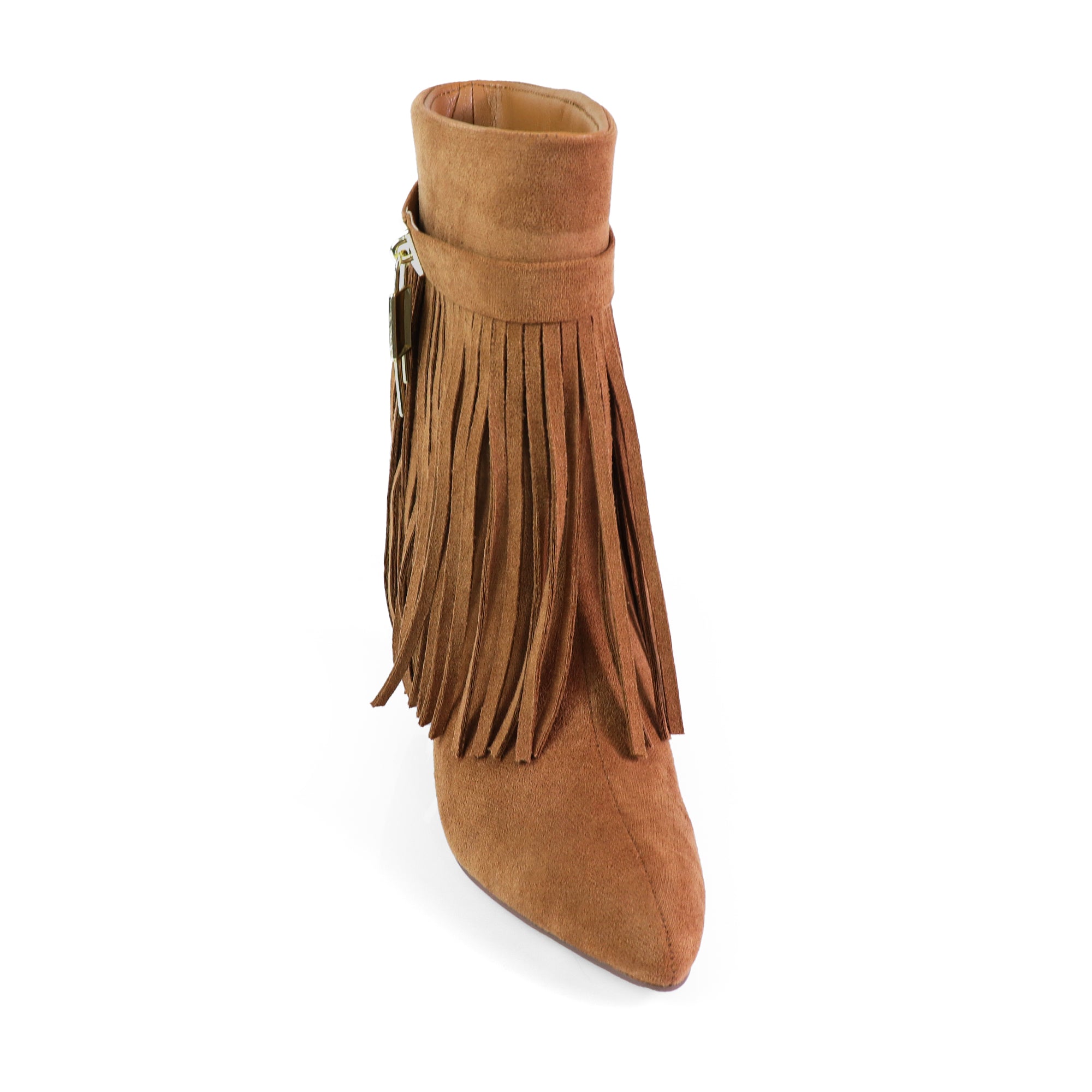 MUTTO-6 FRINGE MUTTO SHORT BOOTS TAN