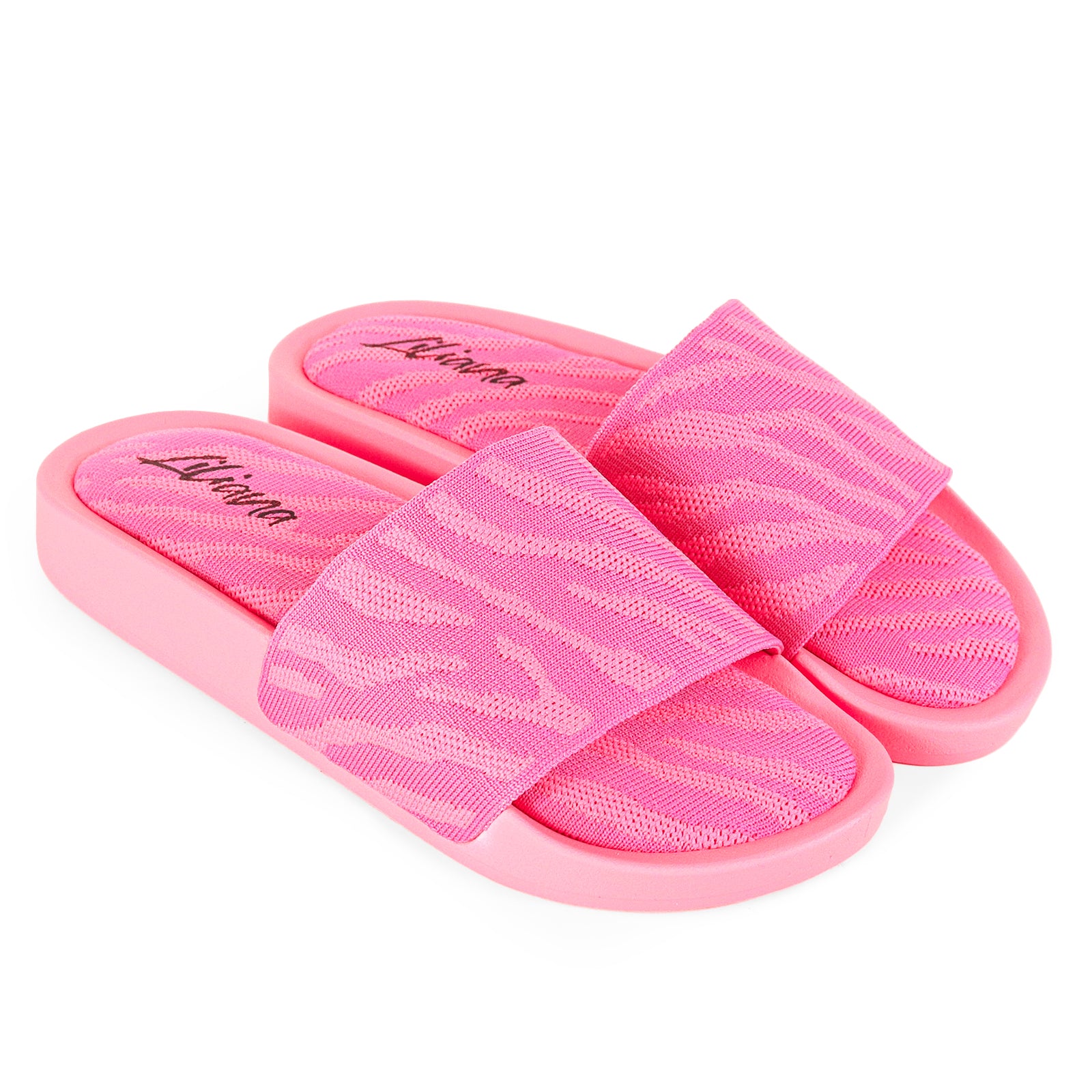 NAKO-1 LEOPARD TOWEL SLIPPERS-PINK