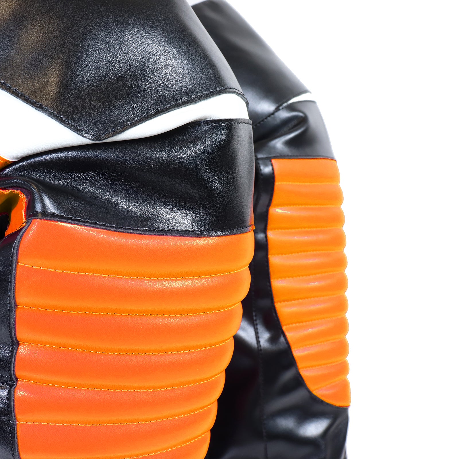 NORRIS-1 OVER KNEE HIGH BOOTS BLACK/ORANGE