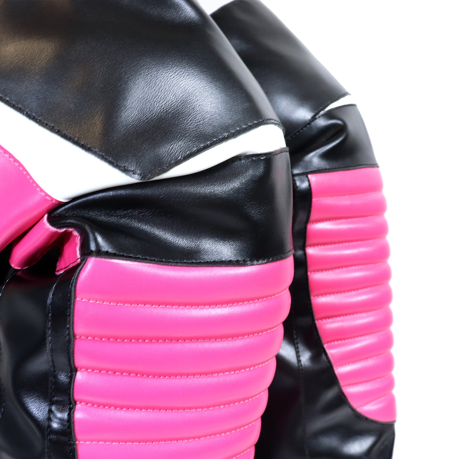 NORRIS-1 OVER KNEE HIGH BOOTS BLACK/PINK