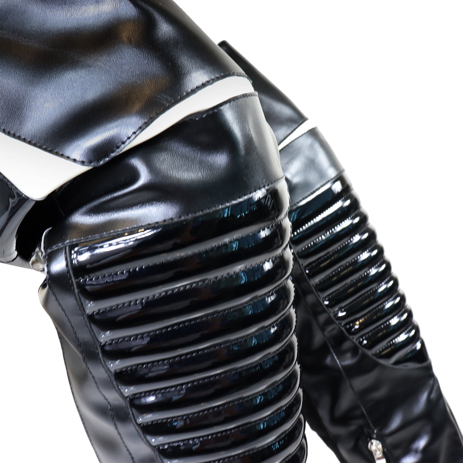 NORRIS-1 OVER KNEE HIGH BOOTS BLACK/BLACK
