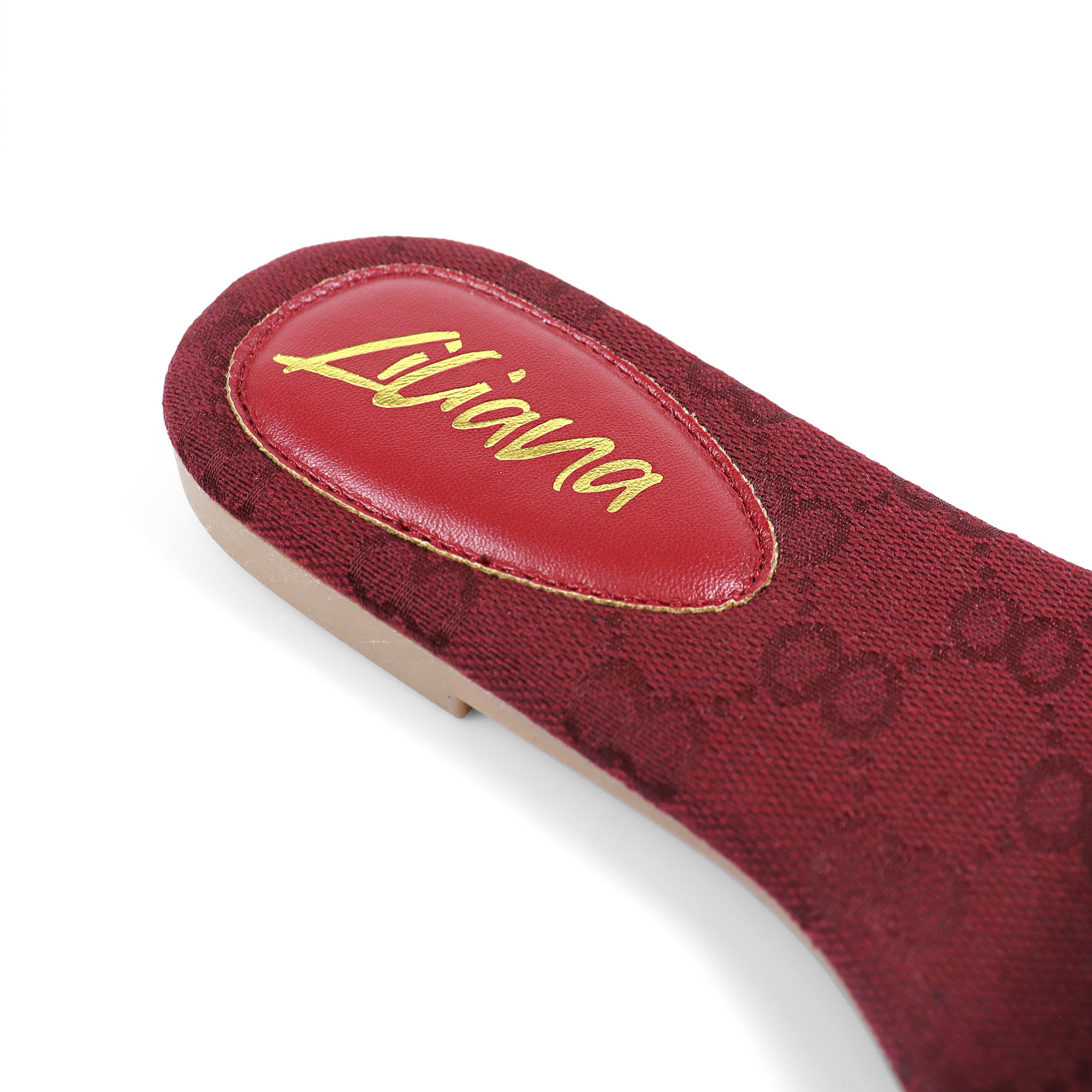 ODELA-1 HORSEBIT SANDAL SLIDE BURGUNDY