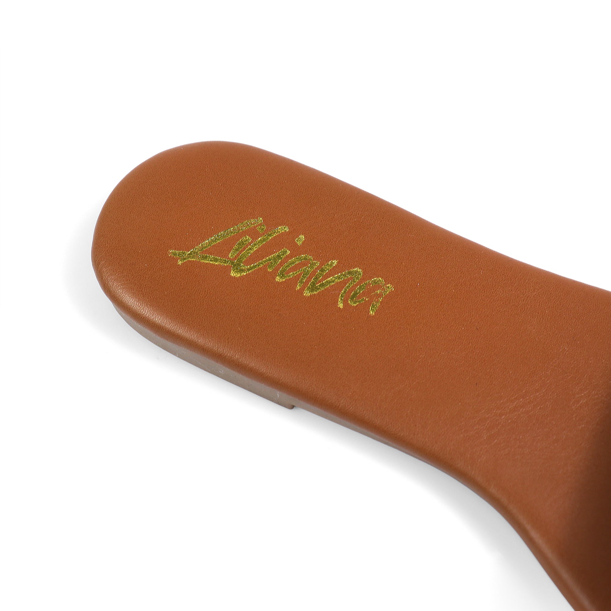 ODELA-1 HORSEBIT SANDAL SLIDE TAN PU