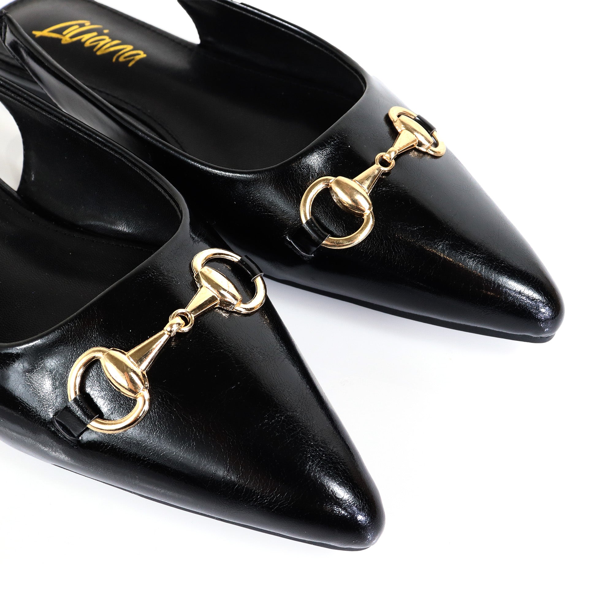 OHANA-55 POINTED HORSE BIT SLINGBACK W/ FLAT BLACK