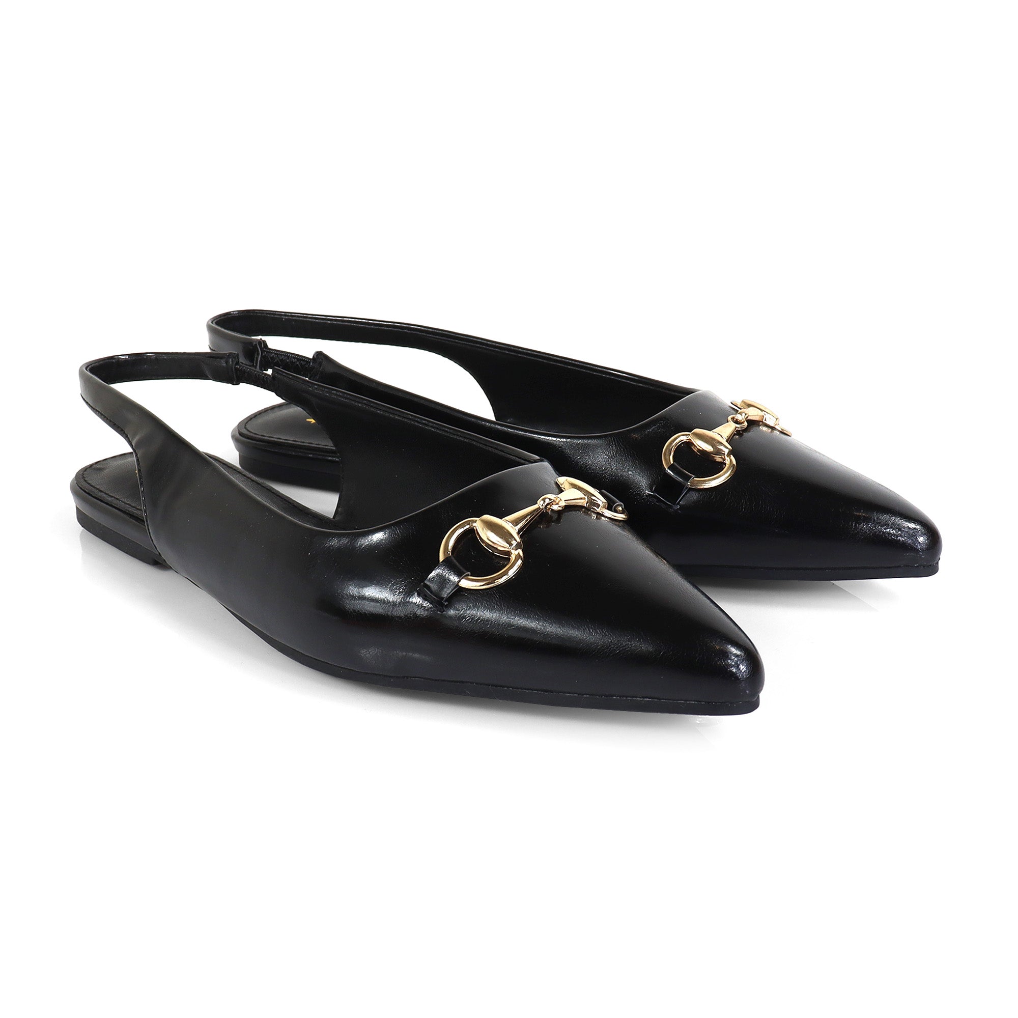 OHANA-55 POINTED HORSE BIT SLINGBACK W/ FLAT BLACK