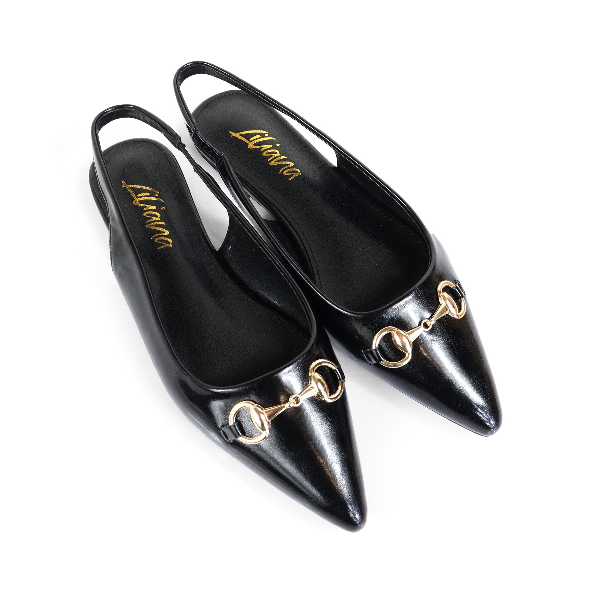 OHANA-55 POINTED HORSE BIT SLINGBACK W/ FLAT BLACK