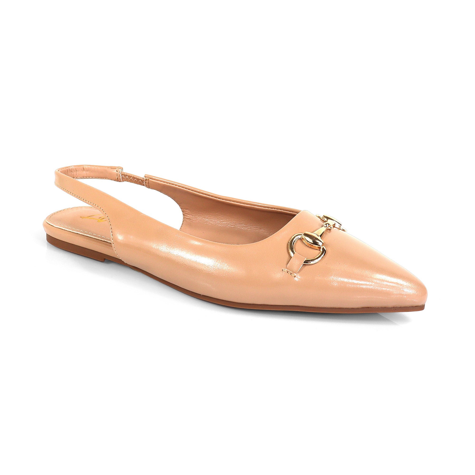 OHANA-55 POINTED HORSE BIT SLINGBACK W/ FLAT NUDE