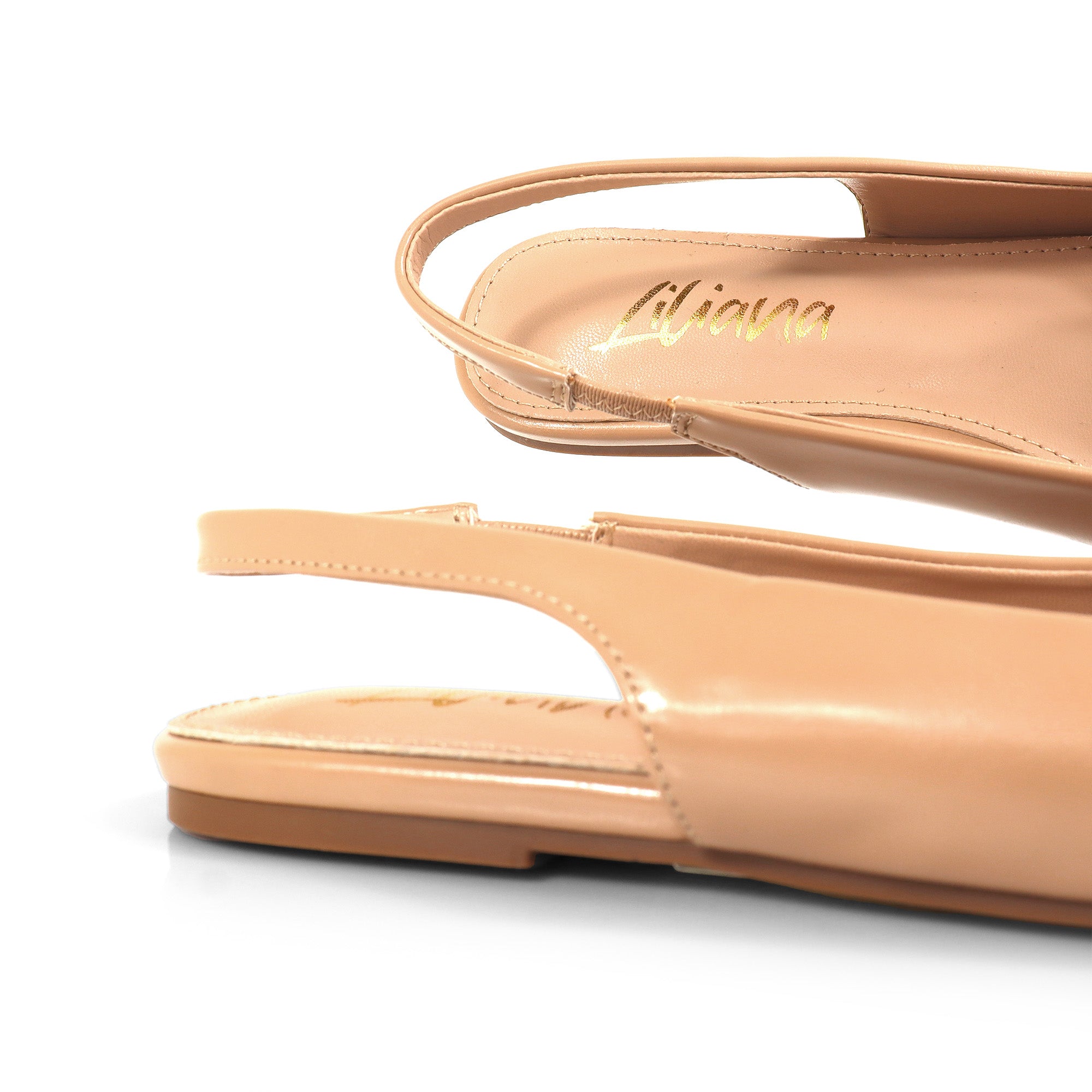 OHANA-55 POINTED HORSE BIT SLINGBACK W/ FLAT NUDE