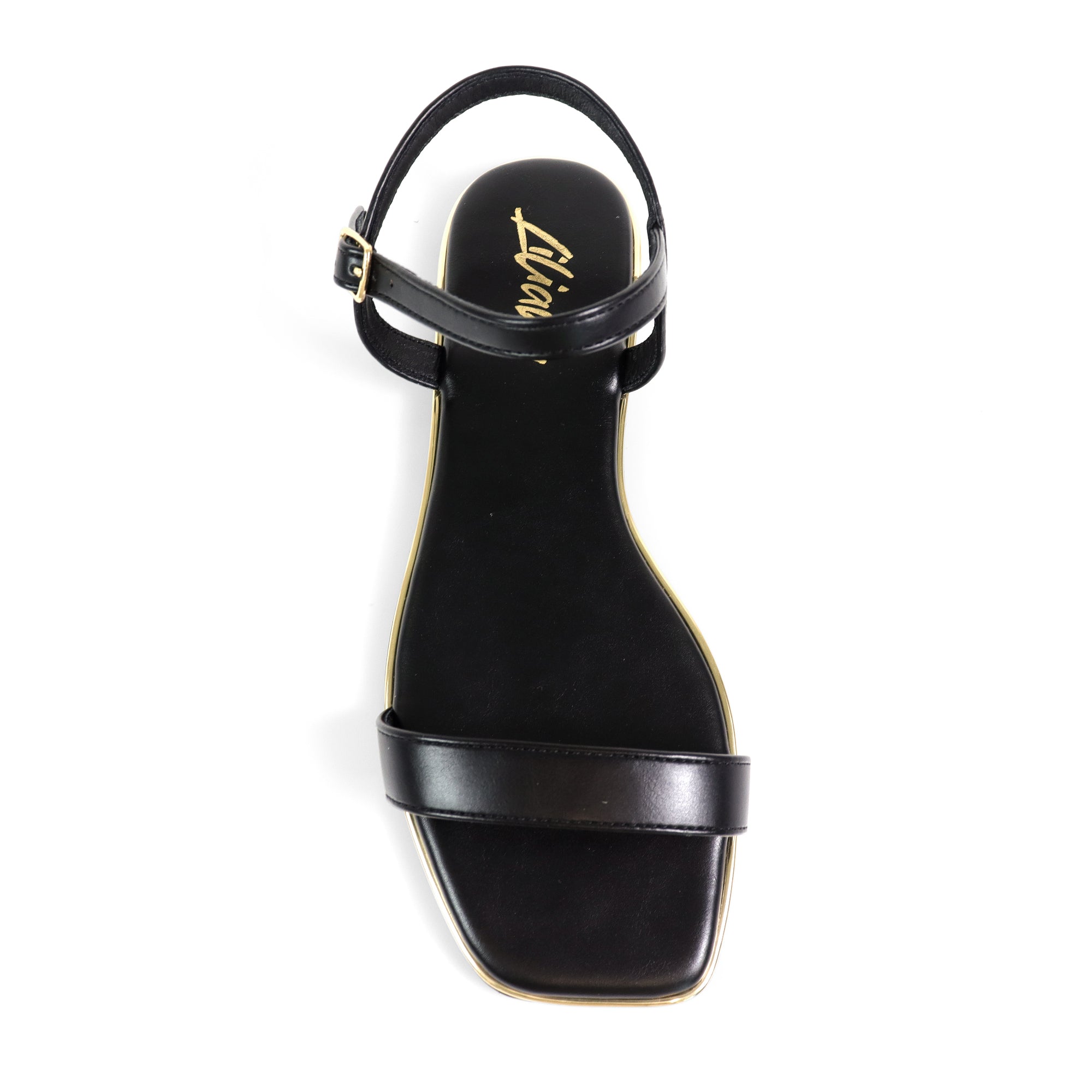 OLGANA-3 COMFORT ANKLE STRAP SLIDE BLACK