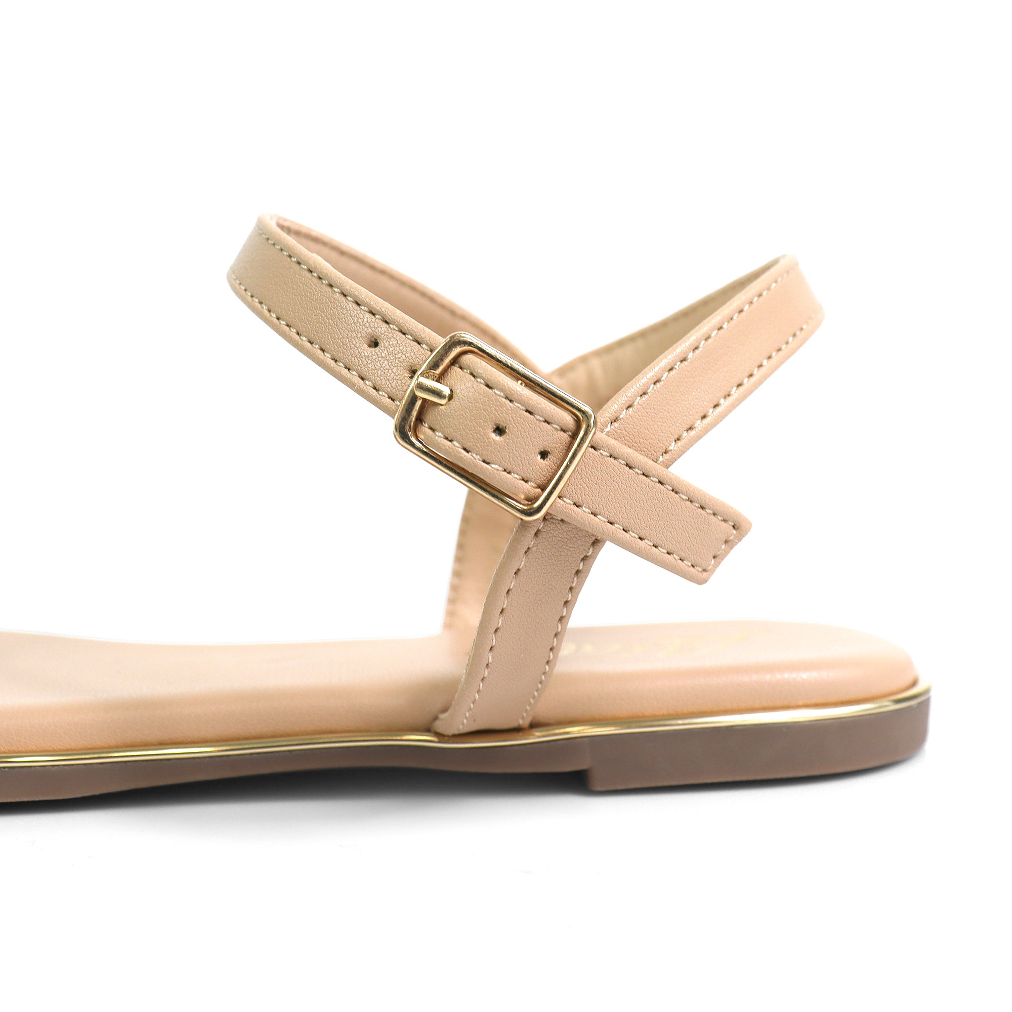 OLGANA-3 COMFORT ANKLE STRAP SLIDE NUDE