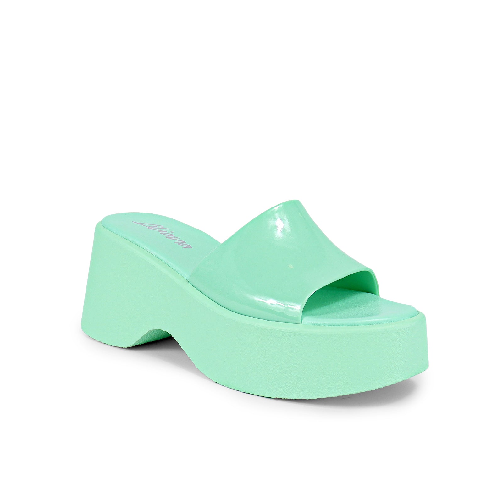 ONG-1 OPEN TOE RETRO PLATFORM WEDGE SANDAL-MINT