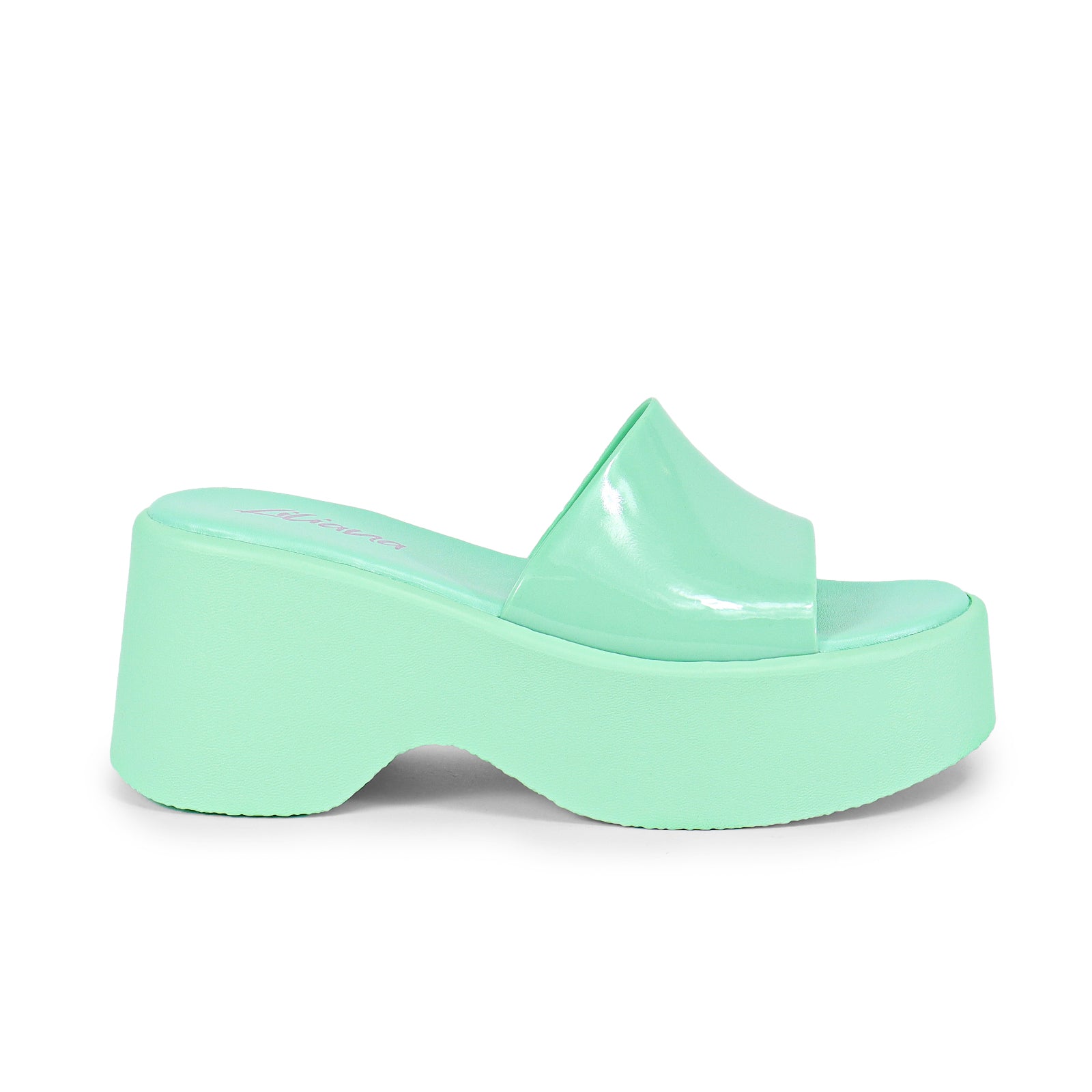 ONG-1 OPEN TOE RETRO PLATFORM WEDGE SANDAL-MINT