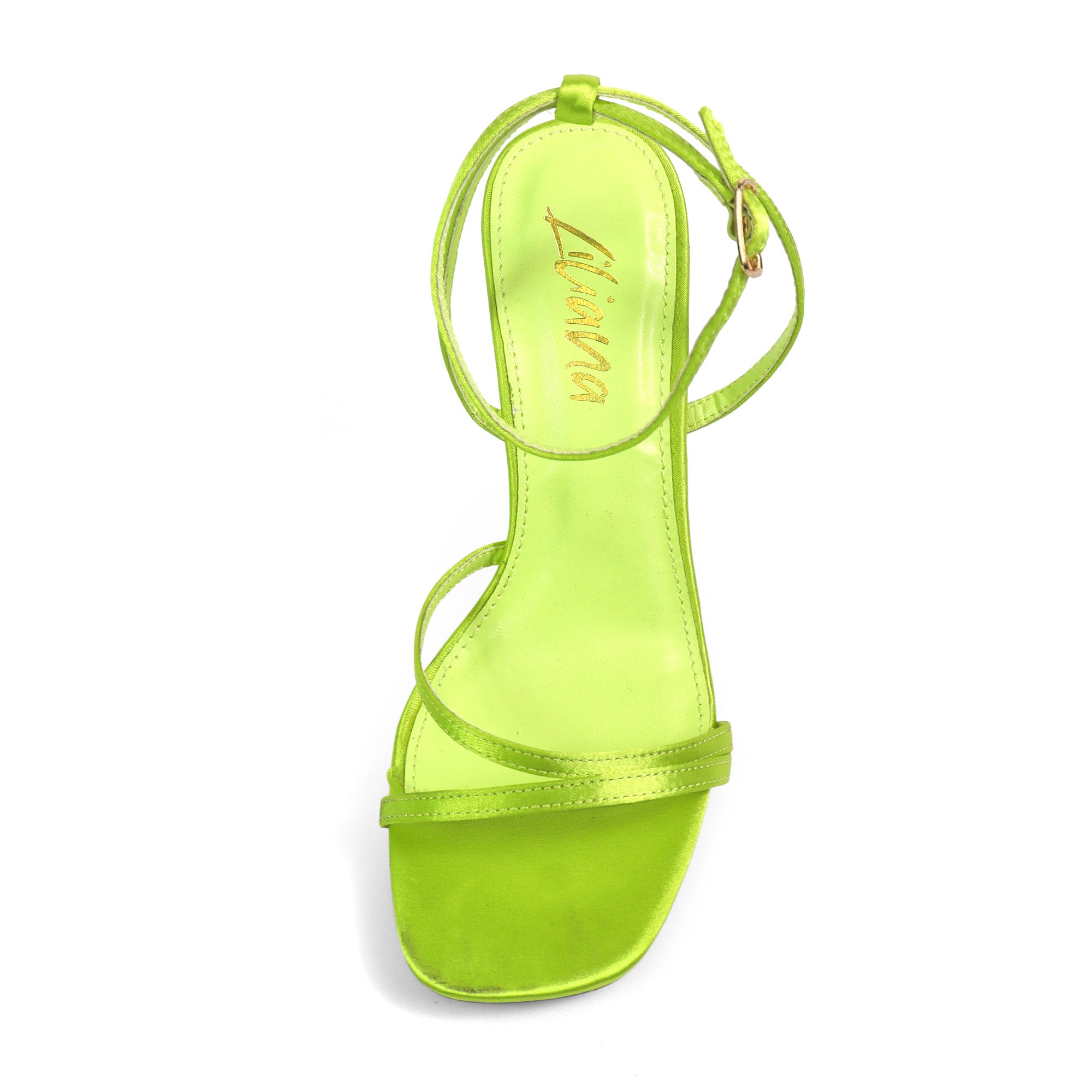 PADAM-2 STRAPPY  HEEL LIME