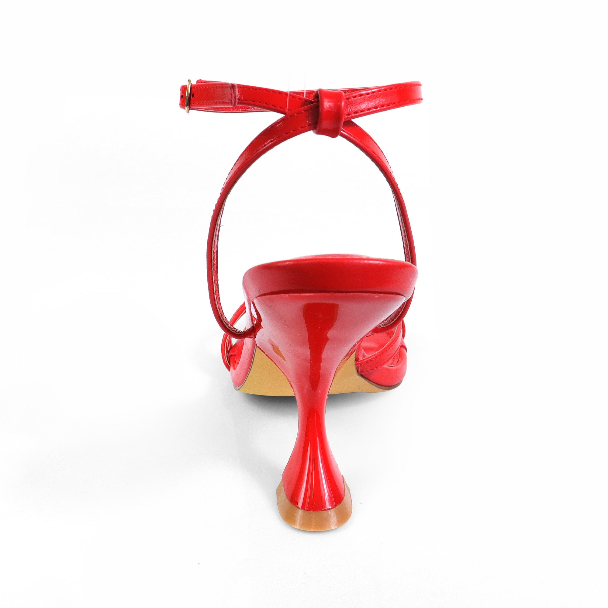 PADAM-2 STRAPPY  HEEL RED