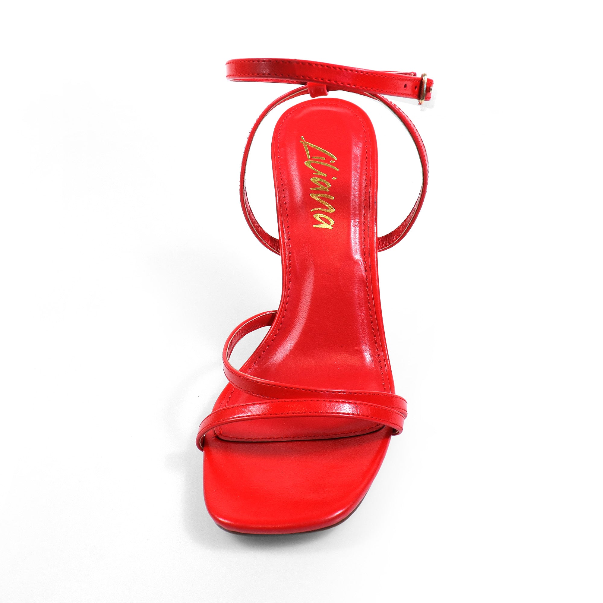 PADAM-2 STRAPPY  HEEL RED