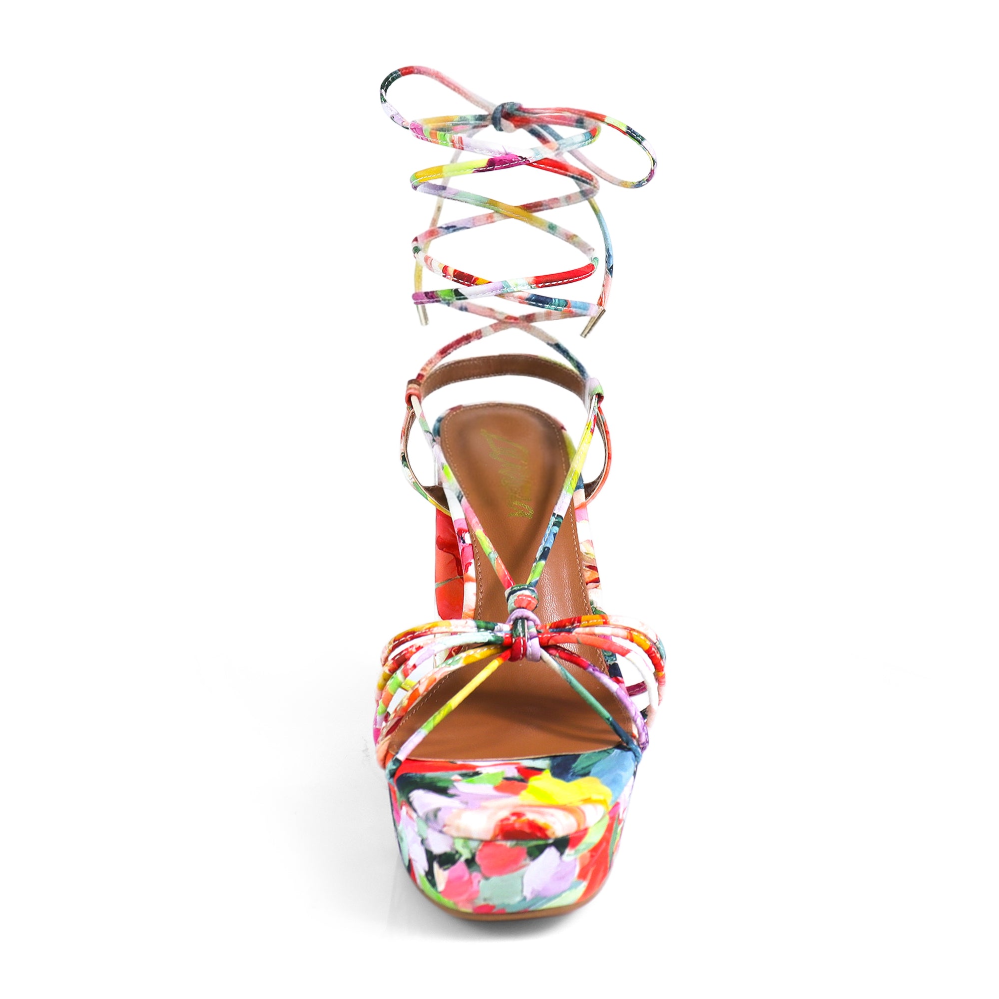 PEARLLA-1 STRAPPY TIE UP ANKLE HIGH PLATFORM HEELS MULTIPLE