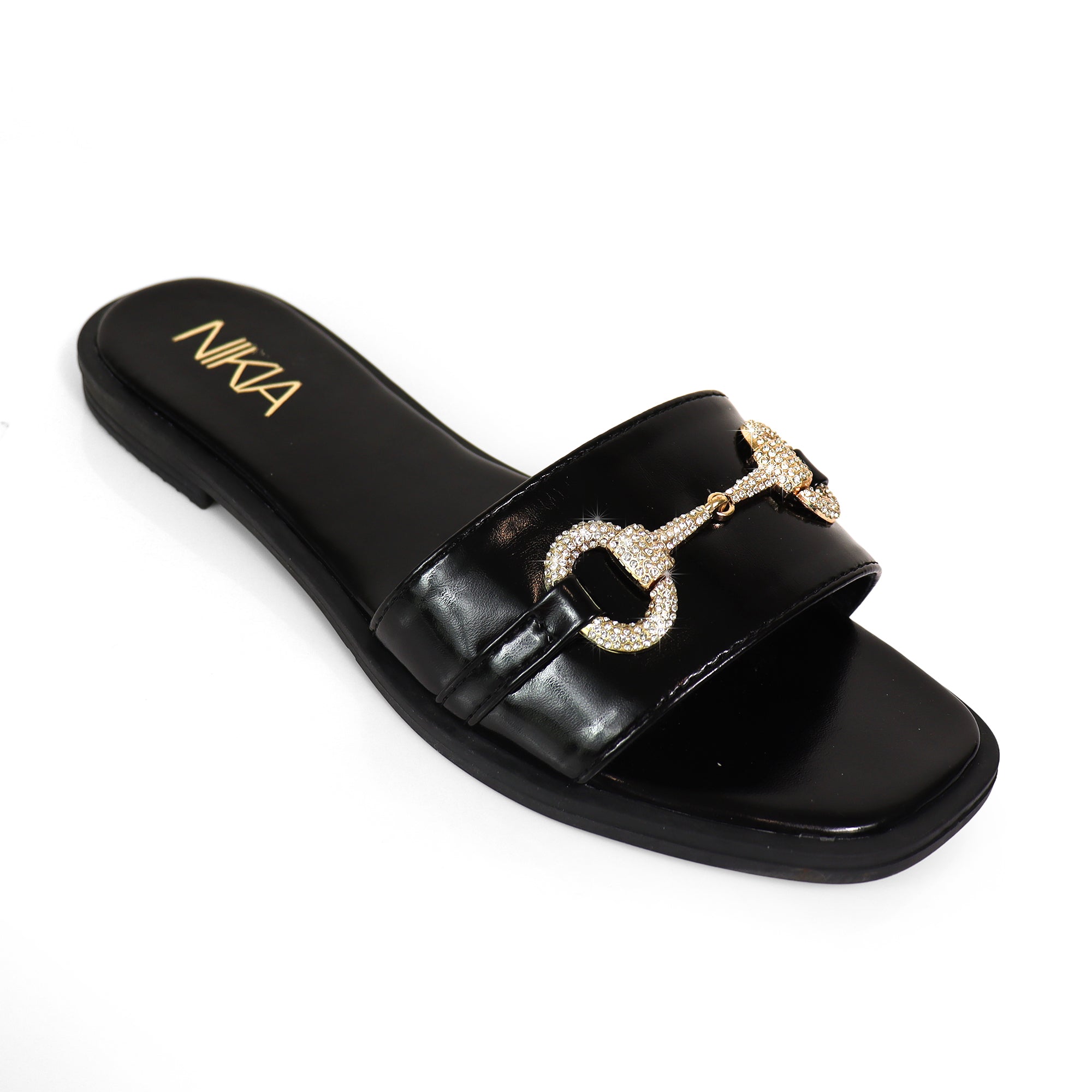 PING-1 RHINESTONE HORSEBIT W/ FLAT BLACK