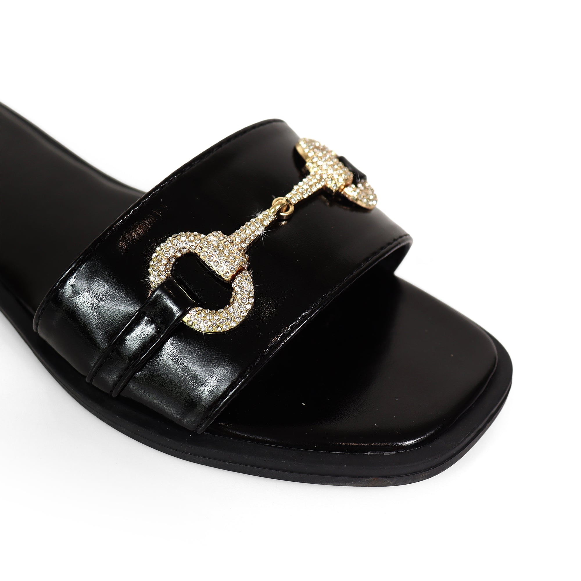 PING-1 RHINESTONE HORSEBIT W/ FLAT BLACK