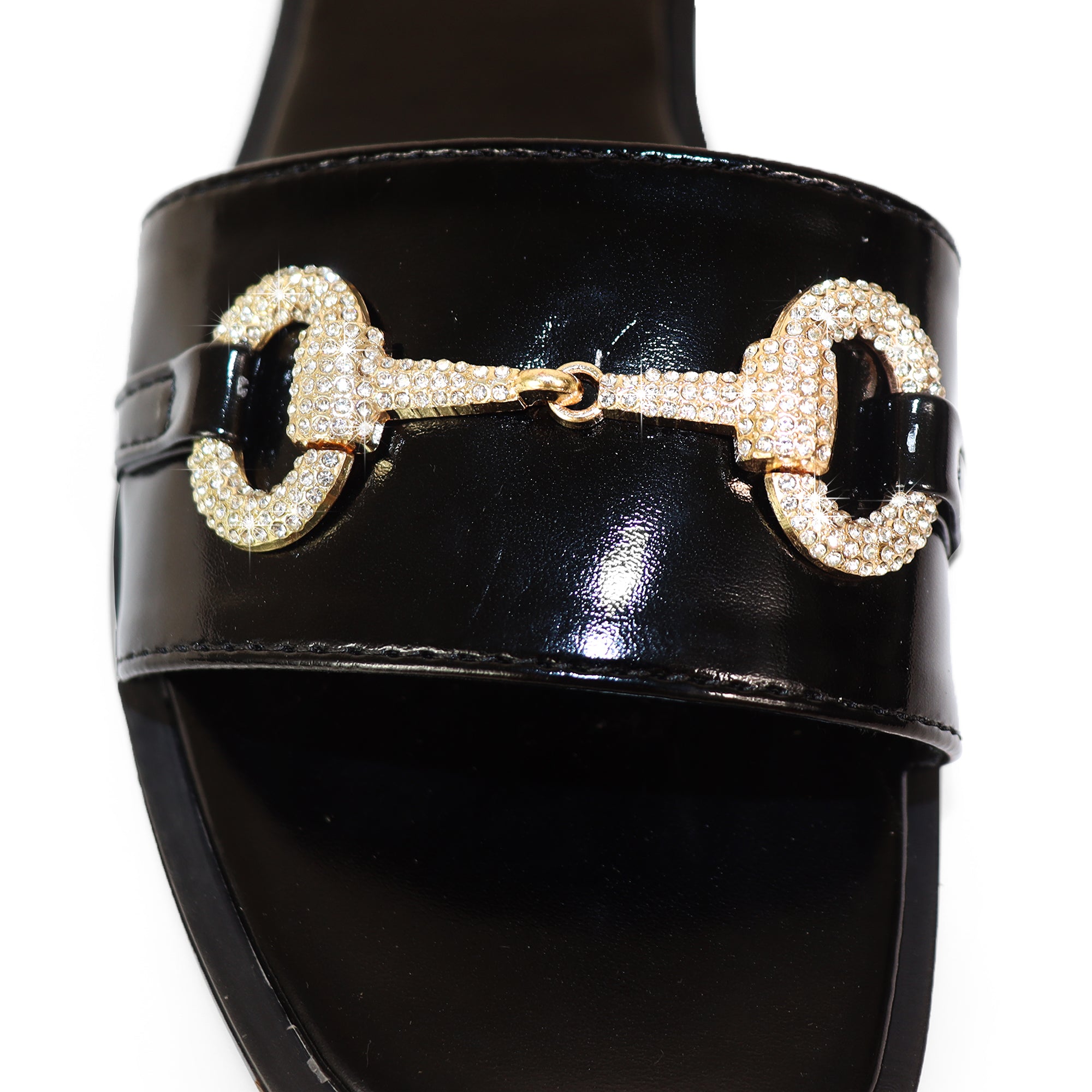 PING-1 RHINESTONE HORSEBIT W/ FLAT BLACK