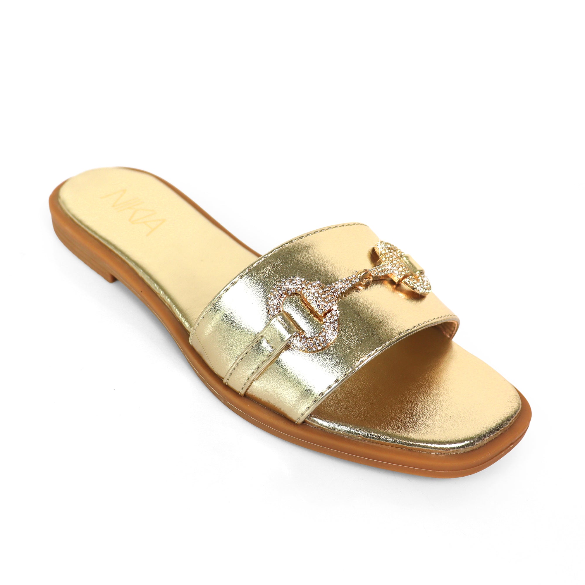 PING-1 RHINESTONE HORSEBIT W/ FLAT GOLD