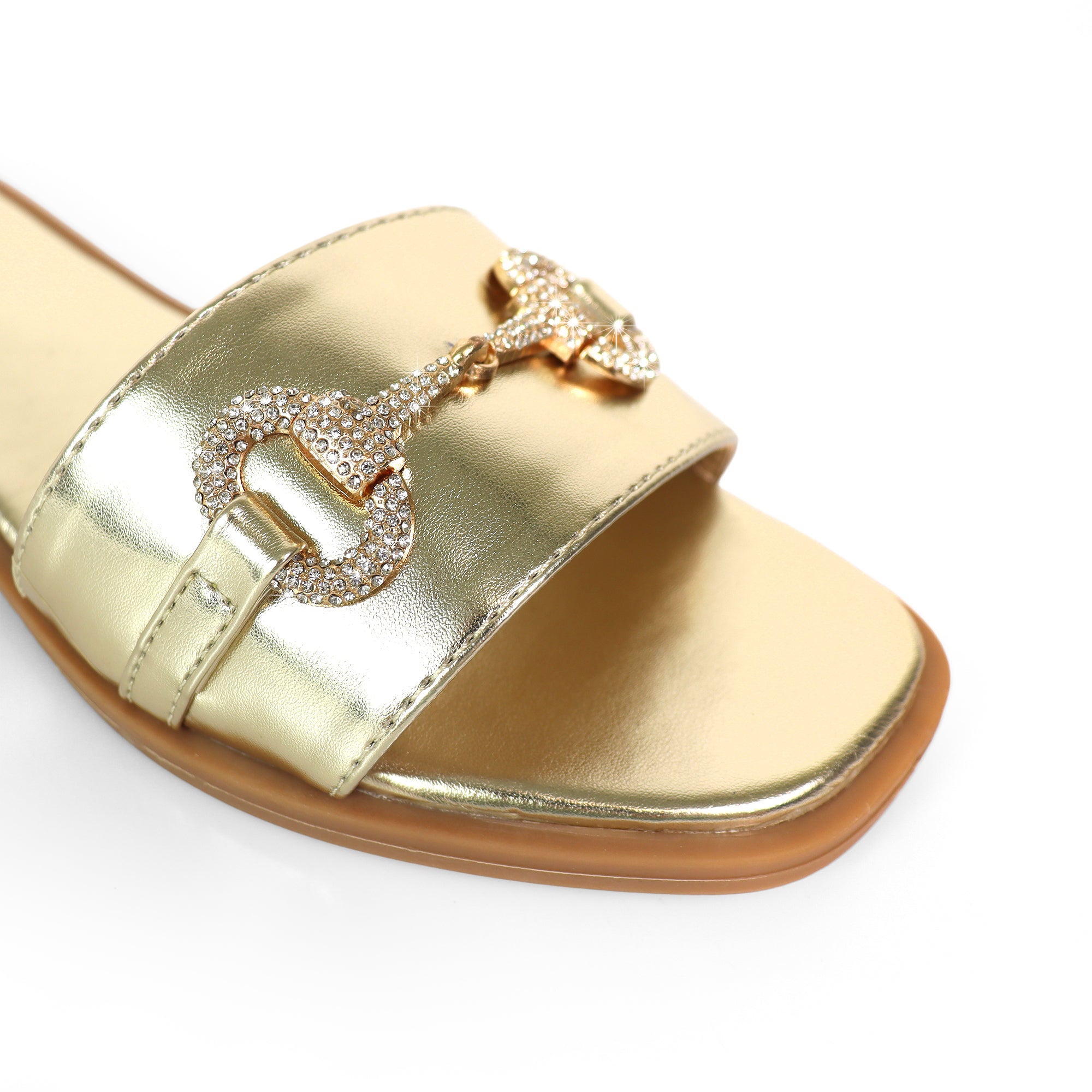 PING-1 RHINESTONE HORSEBIT W/ FLAT GOLD