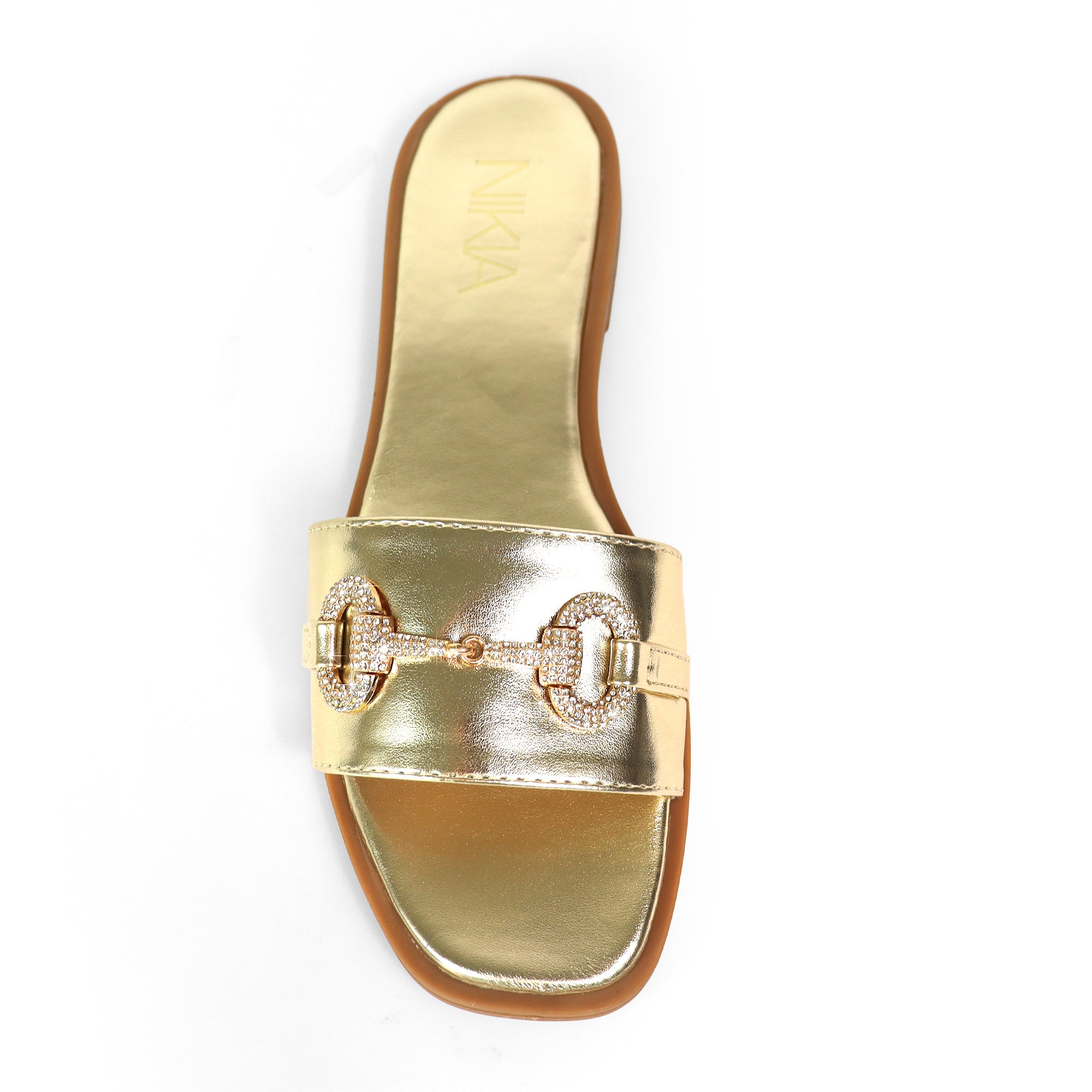 PING-1 RHINESTONE HORSEBIT W/ FLAT GOLD