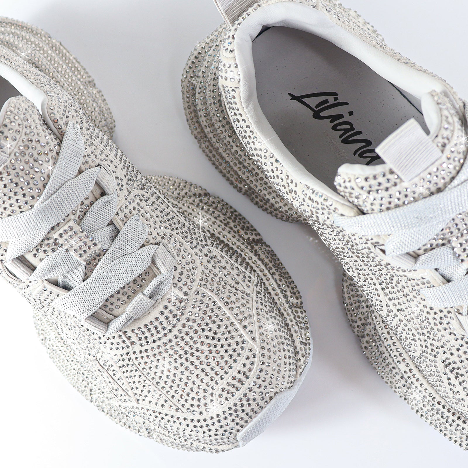 PRINCESS-1 SNEAKER W/ ALL-STONE SILVER
