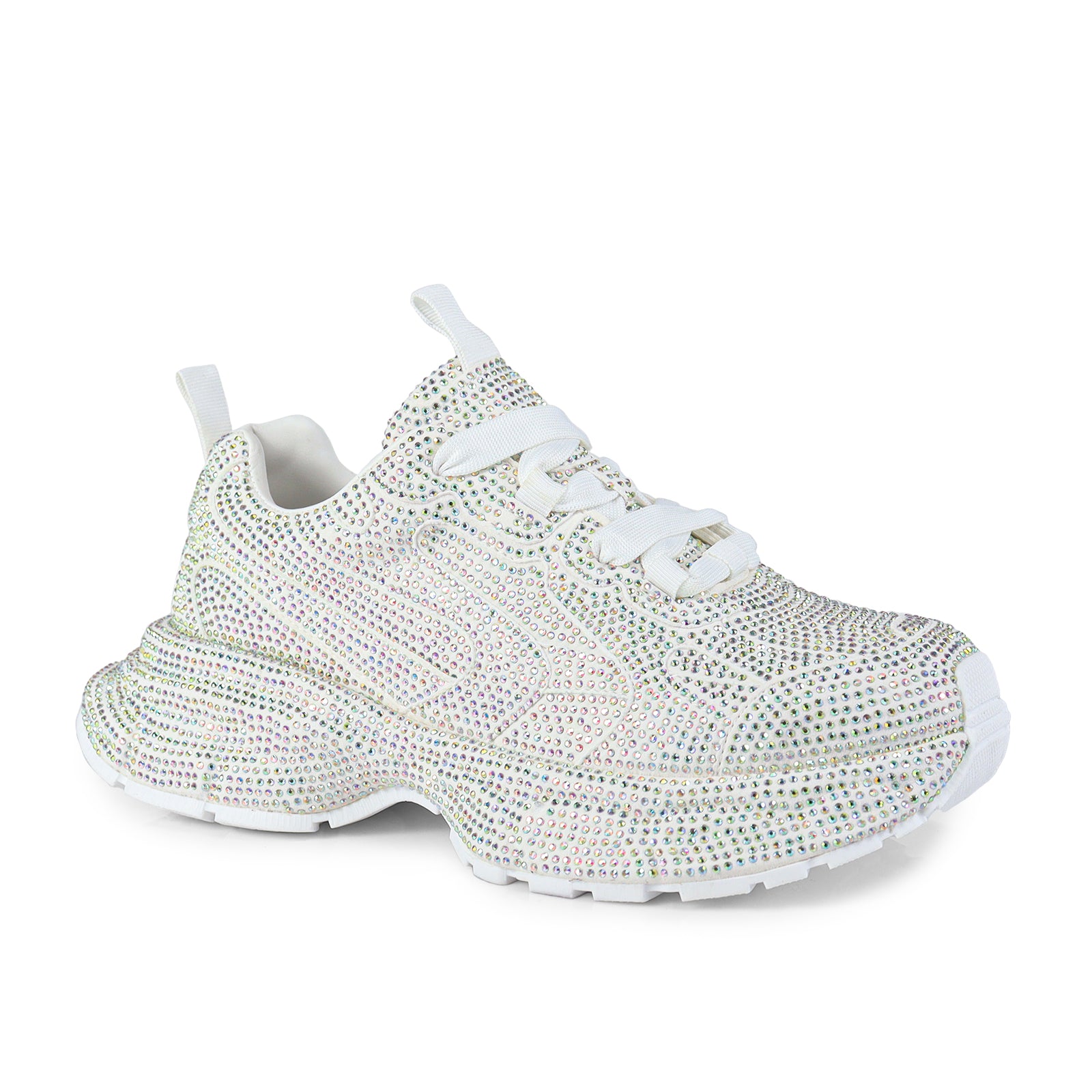 PRINCESS-1 SNEAKER W/ ALL-STONE WHITE