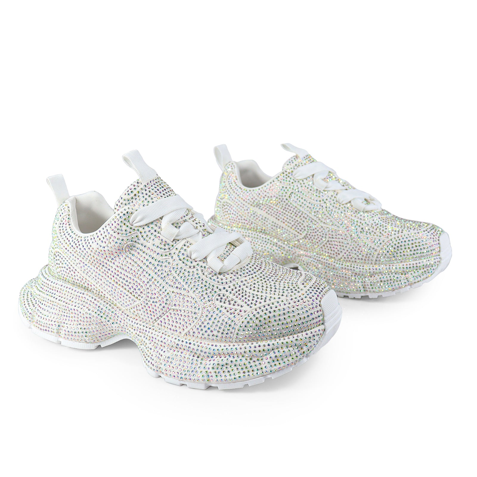 PRINCESS-1 SNEAKER W/ ALL-STONE WHITE
