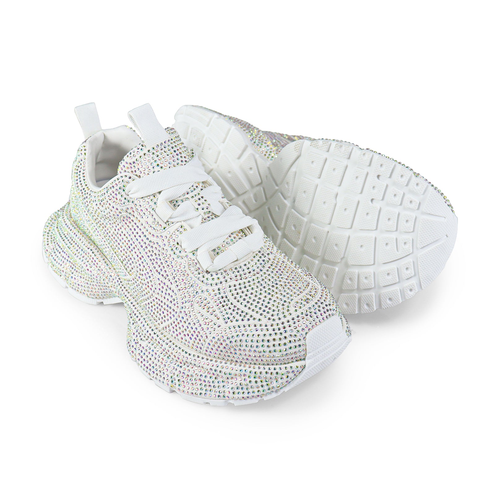 PRINCESS-1 SNEAKER W/ ALL-STONE WHITE