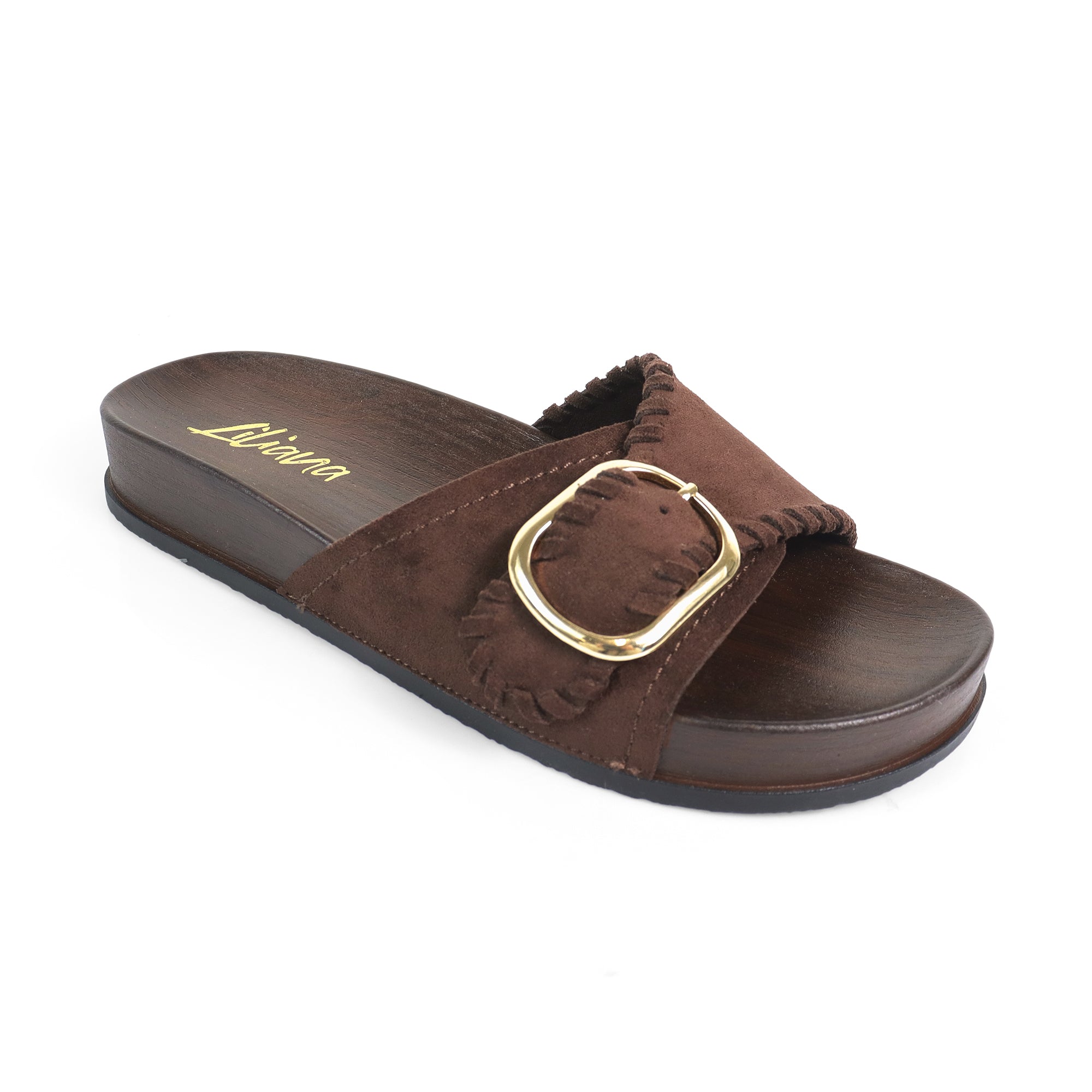 PROXY-1 BELT BUCKLE DETAILS SLIDE BROWN