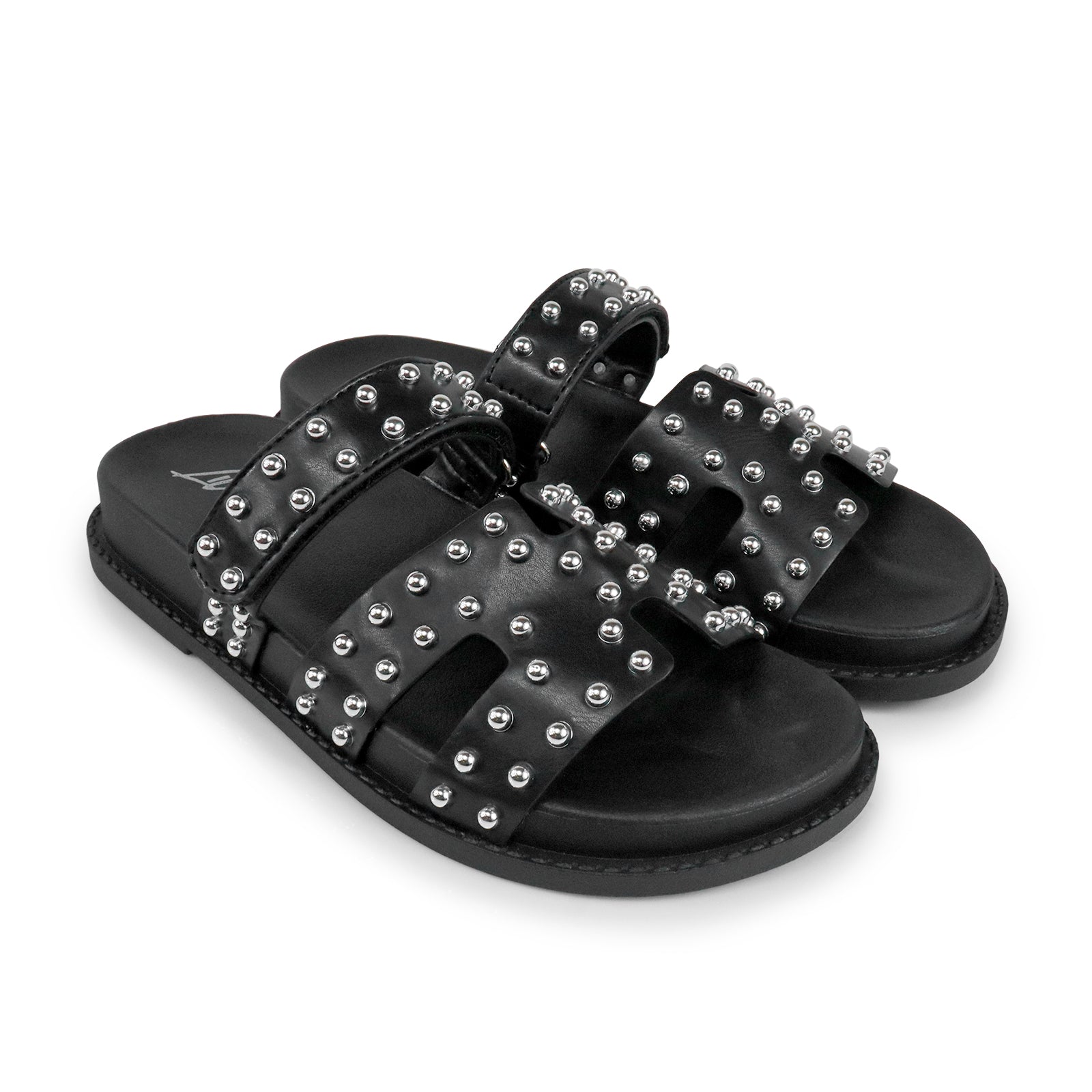 RAD-3 STUD CYBER PU W/ SANDAL BLACK