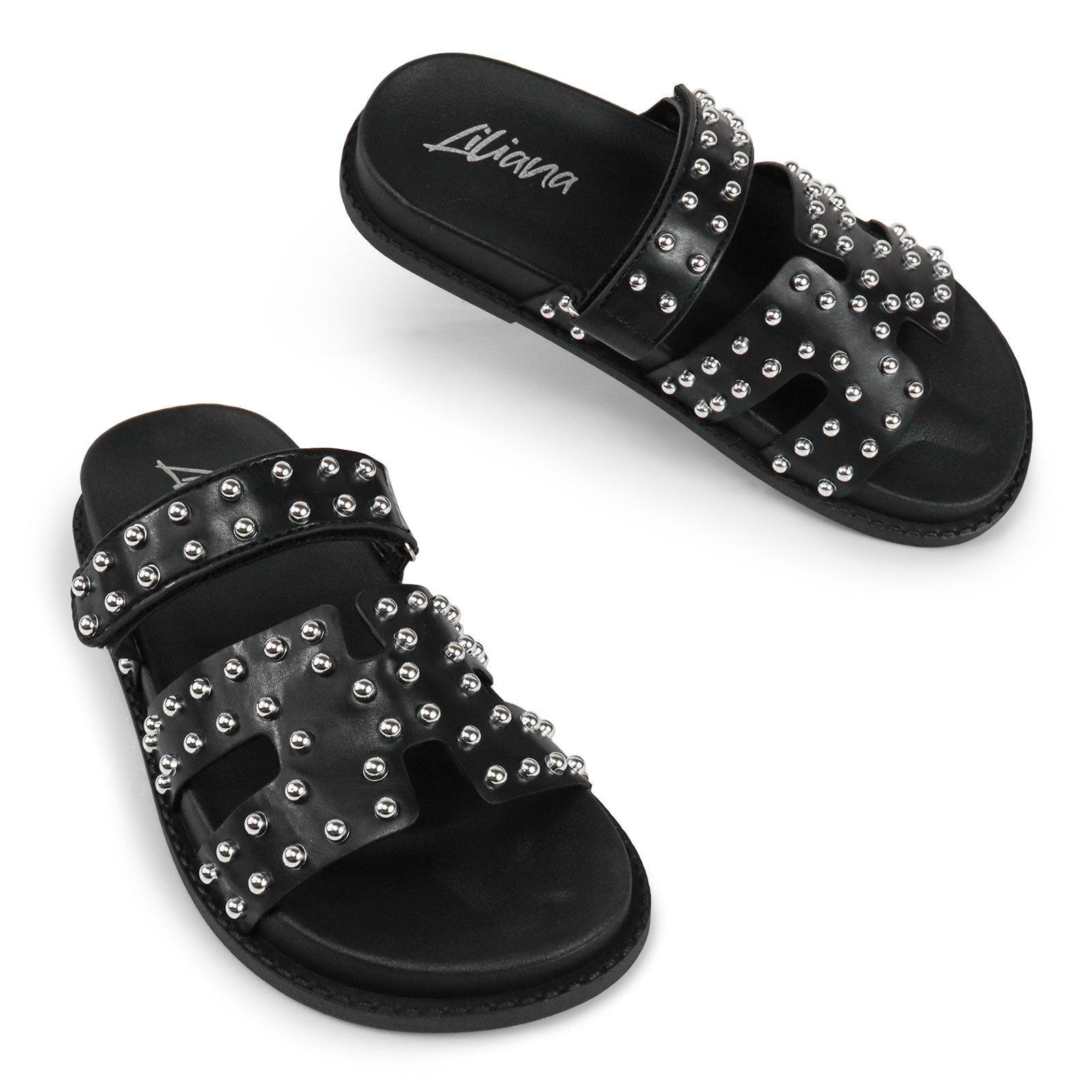 RAD-3 STUD CYBER PU W/ SANDAL BLACK